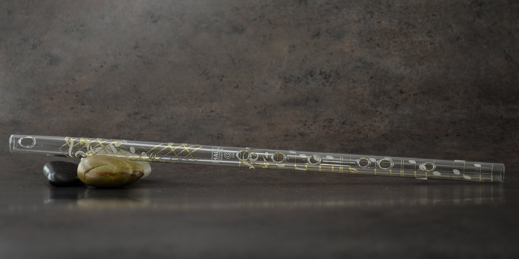 Hall Crystal Flute 11707 - Professional Inline Glass Flute in G Key - Perfect for Orchestras, Solo Performances & Wedding Ceremonies