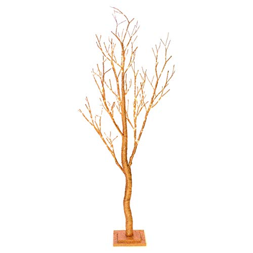Tall Copper Glitter Tree