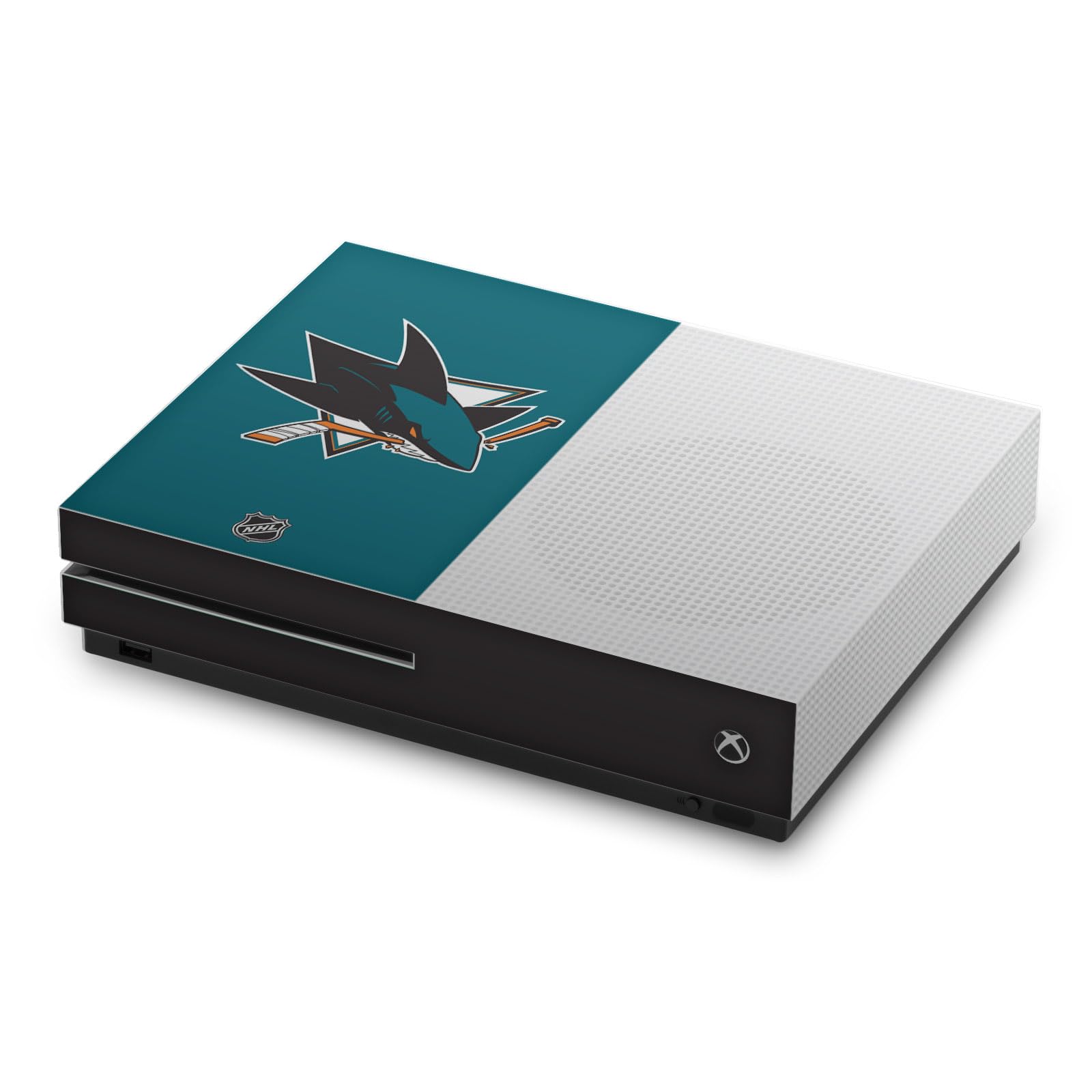 Head Case Designs Licenza Ufficiale NHL San Jose Sharks Vinile Sticker Gaming Pelle Adesivo Compatibile con Xbox One S Console - Decorazione per Controller e Accessori da Gioco