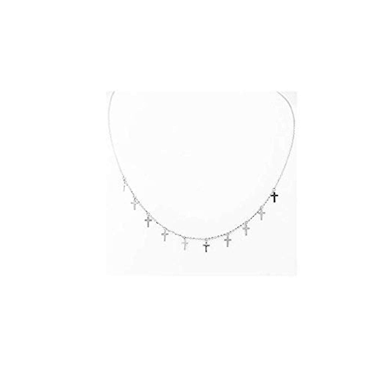 CHUYUN Summer Gold Chain Cross Necklace - Small Gold Religious Jewelry for Women - Perfect for Church, Weddings & Everyday Wear