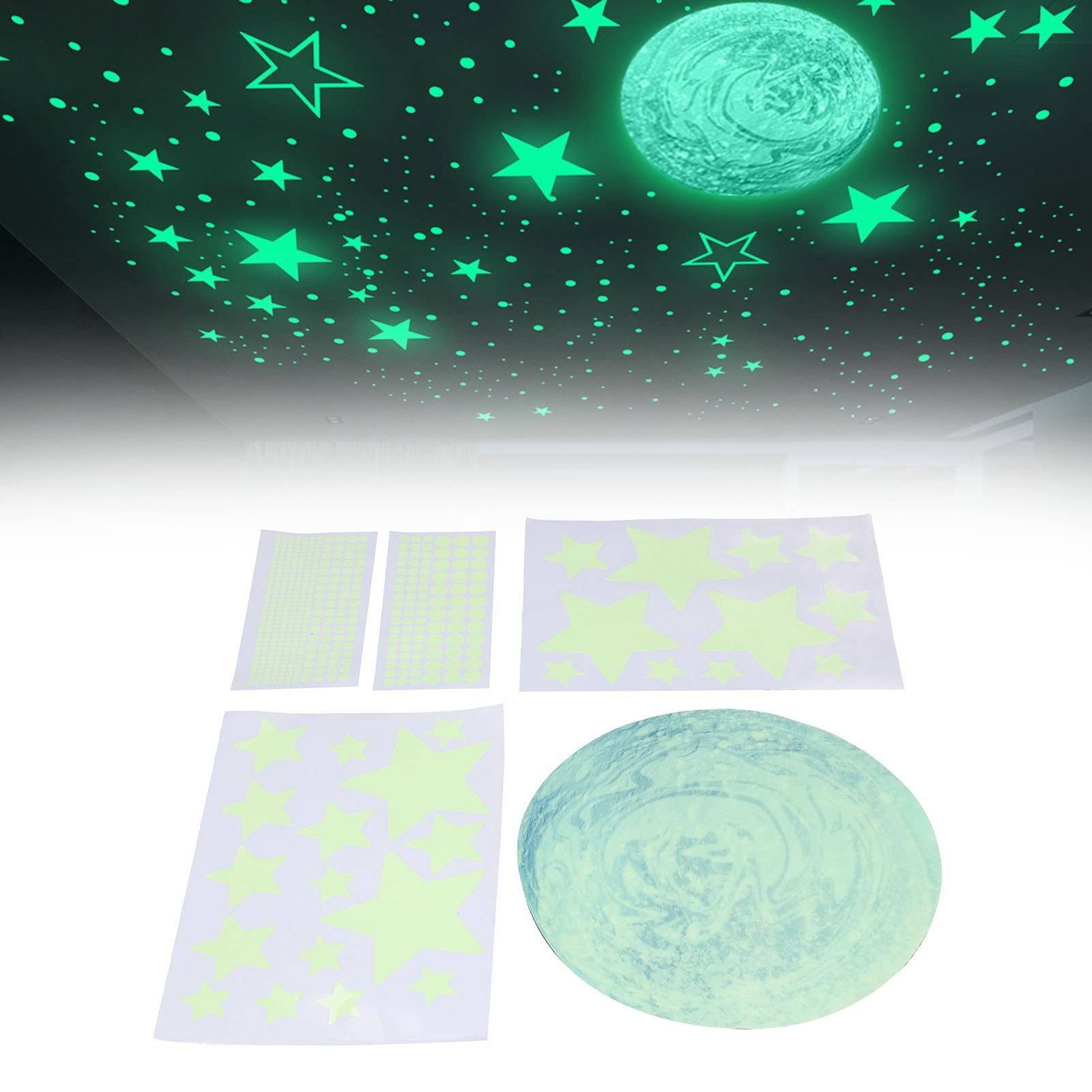 Glow in the Dark Wall Stickers - Luminous Star Decals for Kids Room Decor | DIY Removable Wallpaper | Perfect for Bedroom, Nursery & Playroom Night Light Decorations