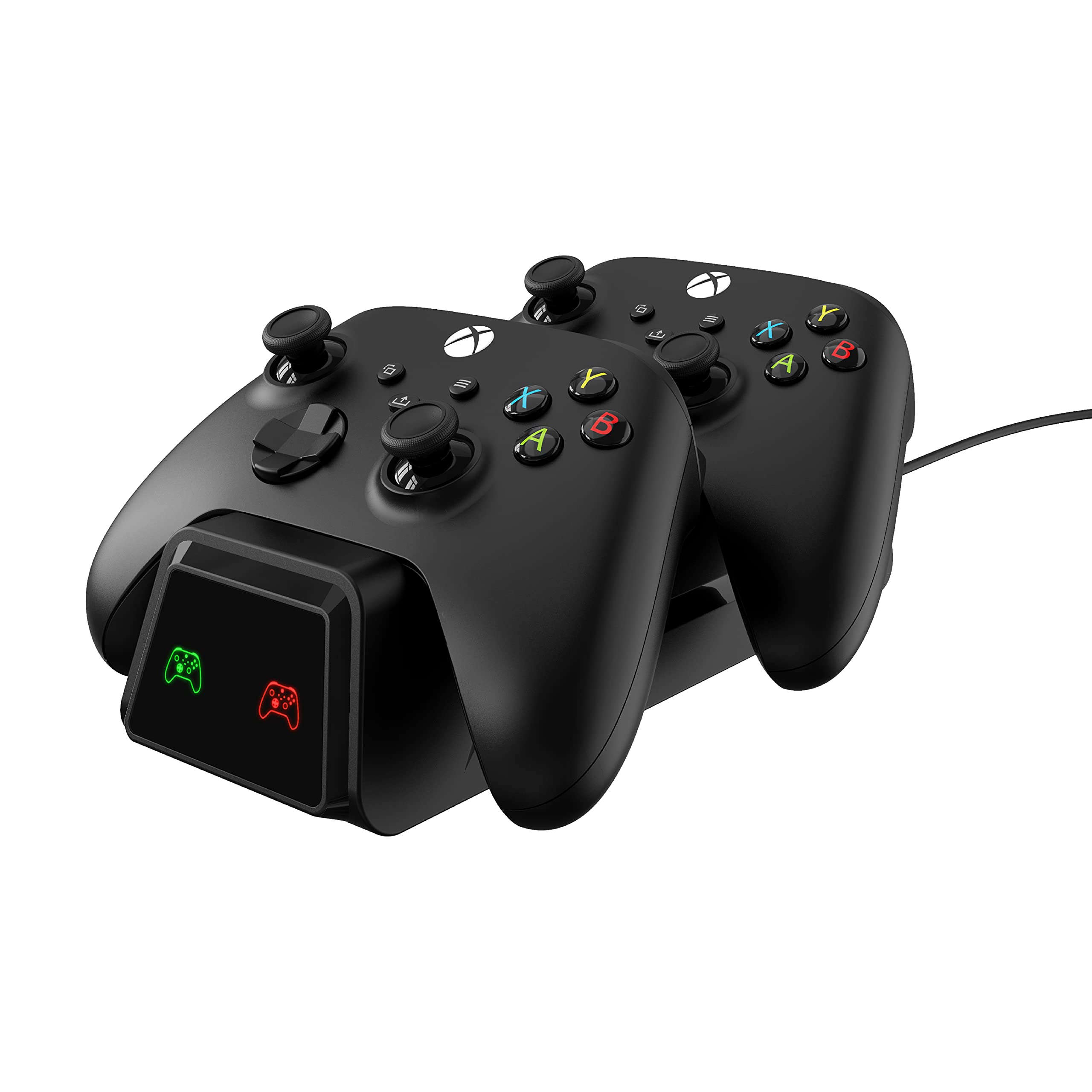 Talkworks Dual Gaming Controller Charging Dock Station for Xbox One & Series X/S - Wireless Bluetooth Charger Stand - Fast Charging Station for Xbox Controllers (Not Included) - Perfect for Gaming Setup & Multiplayer Sessions