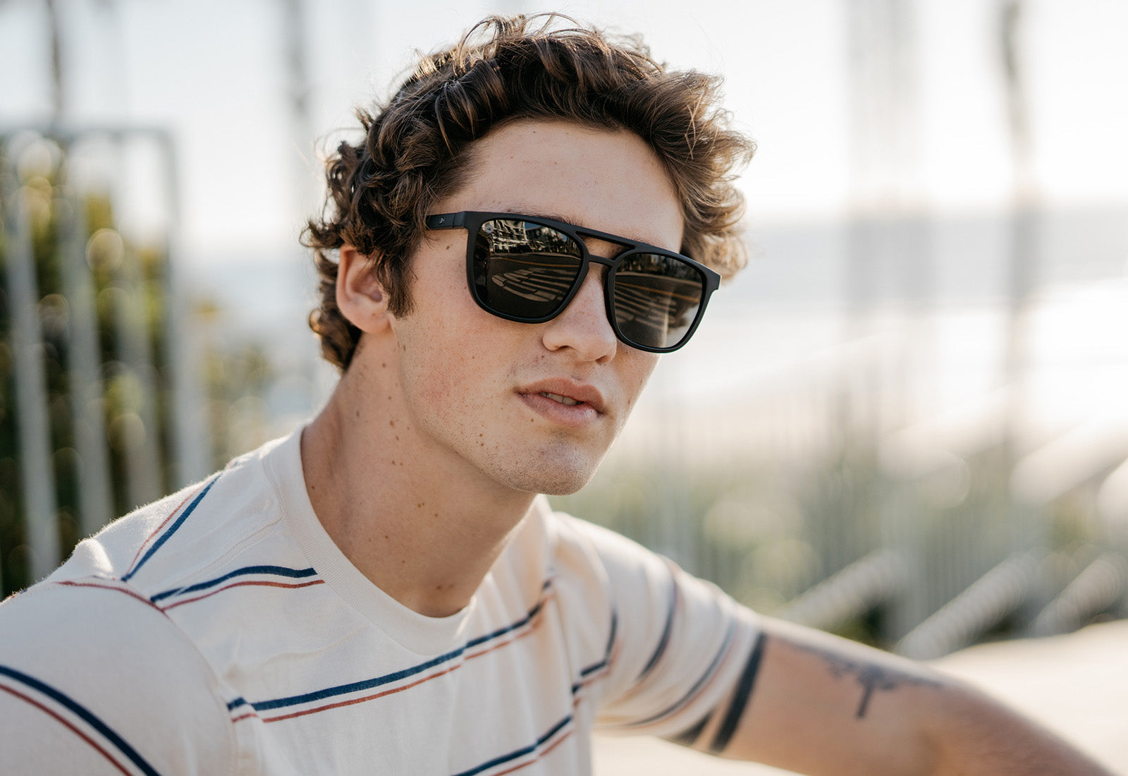 Brightsides Black on Black Sunglasses - Stylish UV Protection Shades for Outdoor Activities & Fashion