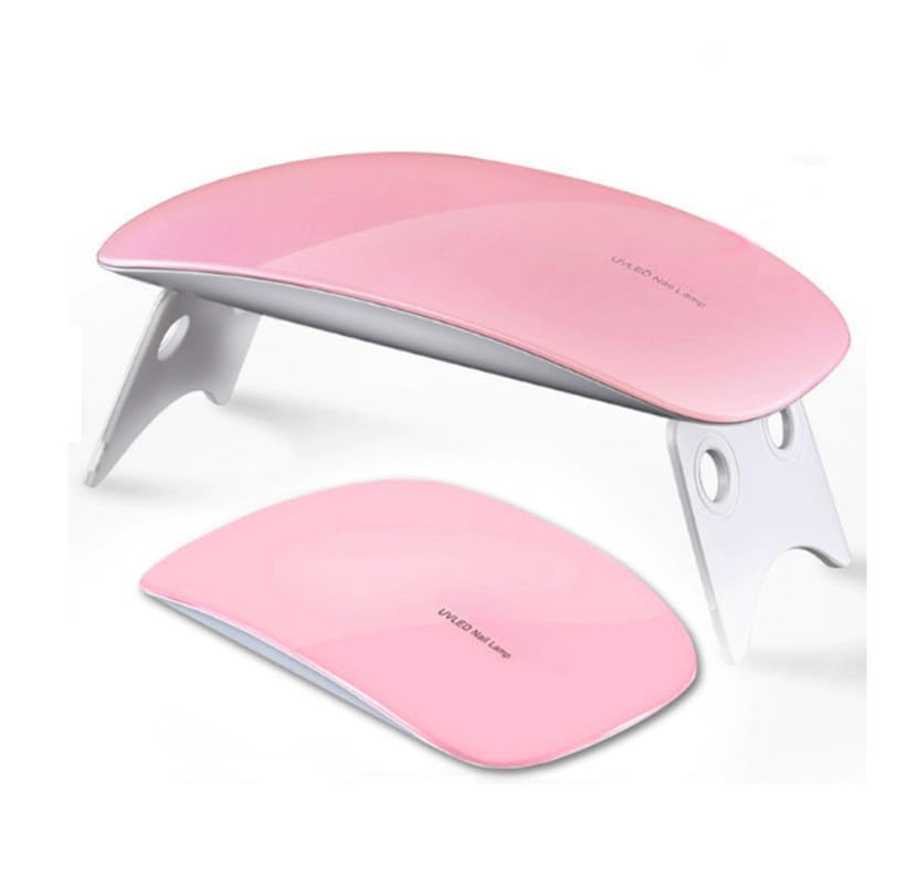 Professional 6W UV LED Nail Lamp for Gel Polish Curing - Fast Drying Mini Nail Dryer for Gel Toe & Finger Nails - Perfect for Home & Salon Manicure/Pedicure - Multicolor