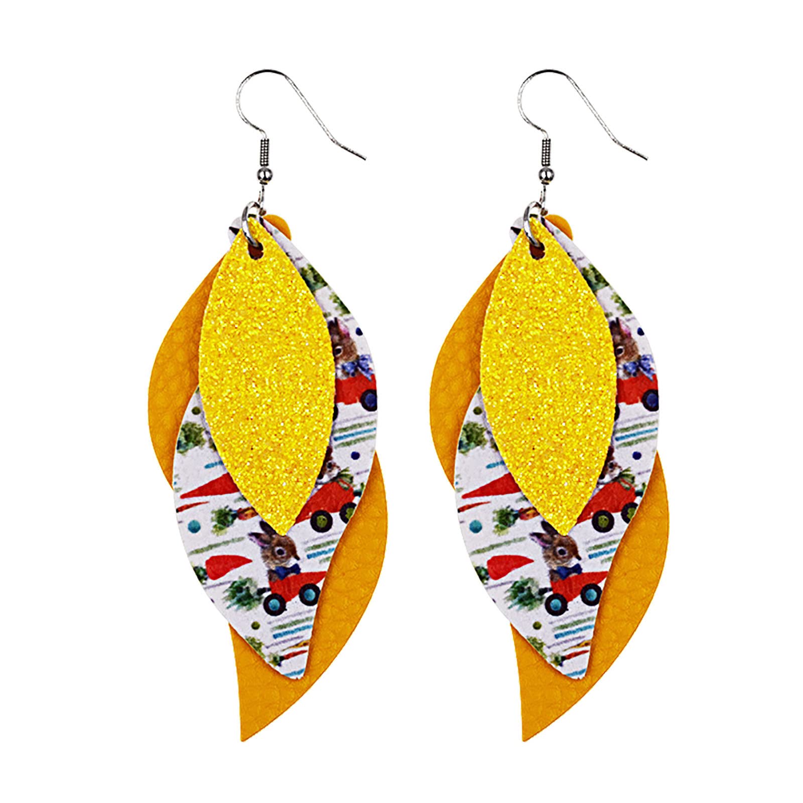Trendy Easter Stud Earrings for Women - Fashionable Clip-On Earrings for Easter Outfits & Spring Parties
