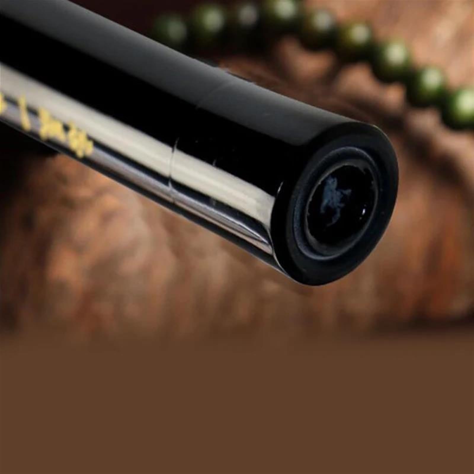 Professional Black Bamboo Flute - Exquisite Handmade Woodwind Instrument for Beginners, Traditional Transverse Flute in Key of E - Perfect for Music Practice, Performances & Cultural Events