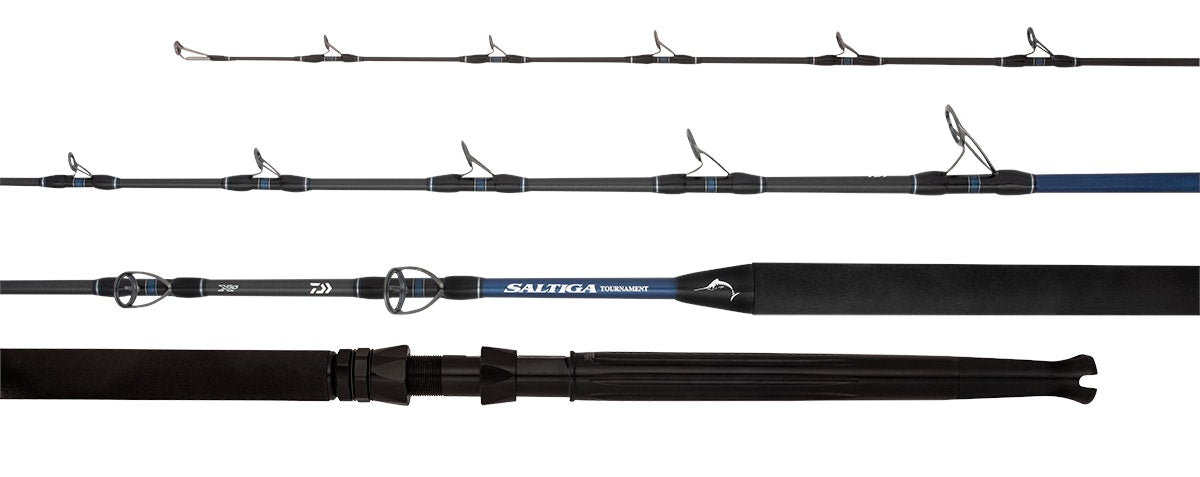 Daiwa 20 SALTIGA TOURNAMENT Saltwater Fishing Rod - Heavy Duty Offshore Game Fishing Rod for Tuna, Marlin & Big Game Fish - Perfect for Deep Sea Fishing & Sportfishing Adventures