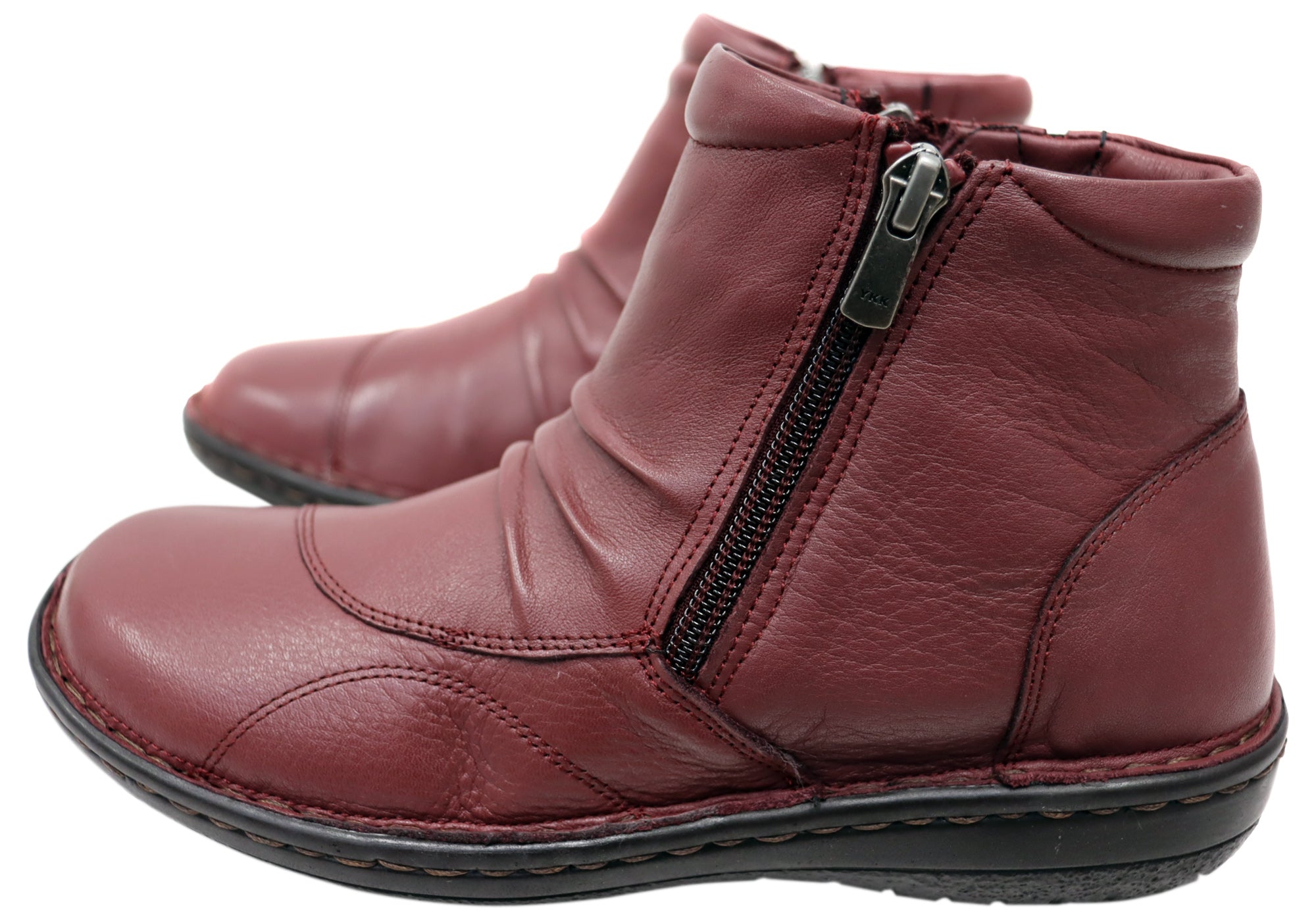 Orizonte Talun Women's European Comfortable Leather Ankle Boots - Stylish & Soft for Walking, Work & Casual Outfits