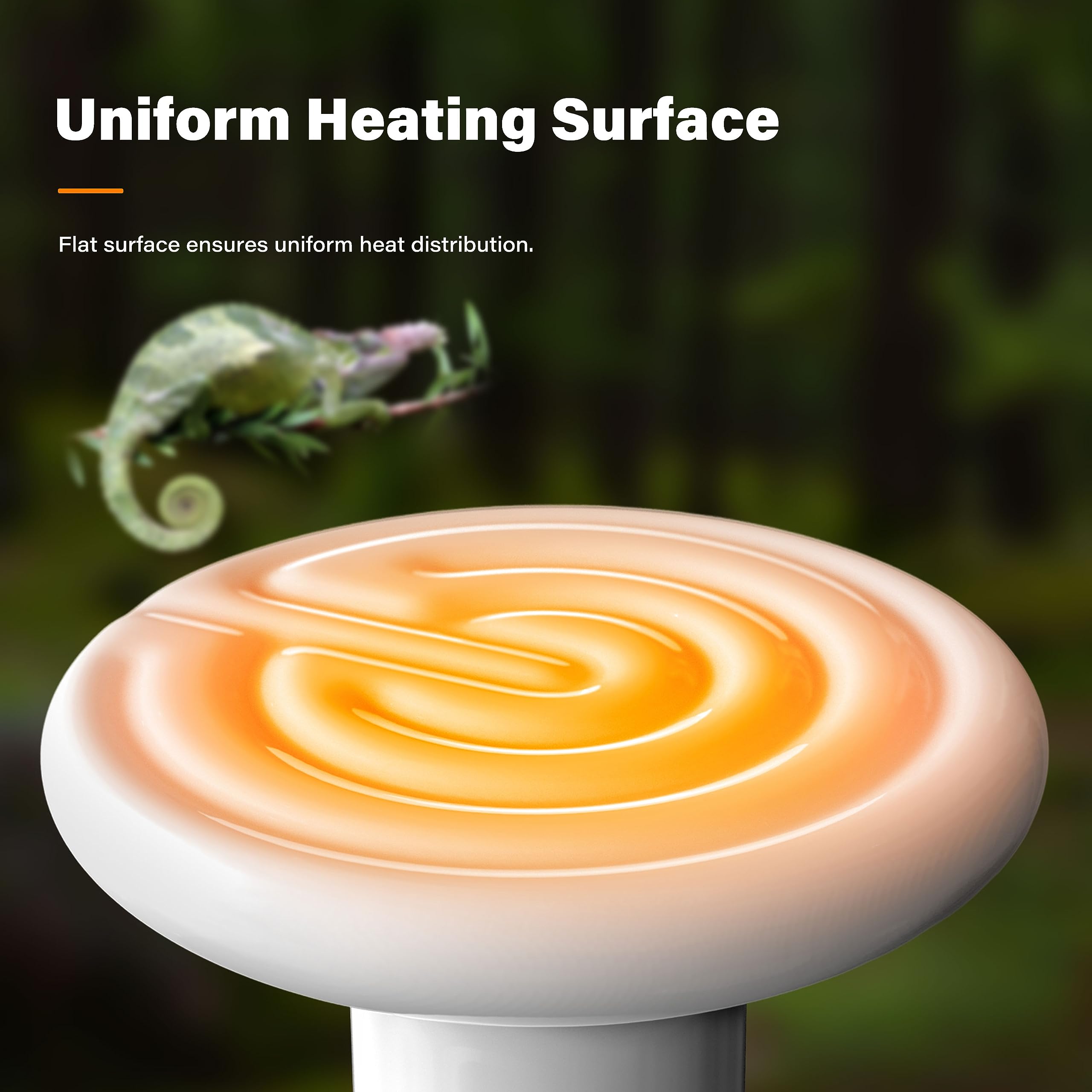 YSSOA 150W Ceramic Heat Emitter Bulb - Reptile Heat Lamp for Lizards, Turtles, Snakes, Chickens & Pets - Durable White Ceramic Heating Bulb (1 Pack) - Perfect for Terrariums, Coops & Pet Habitats