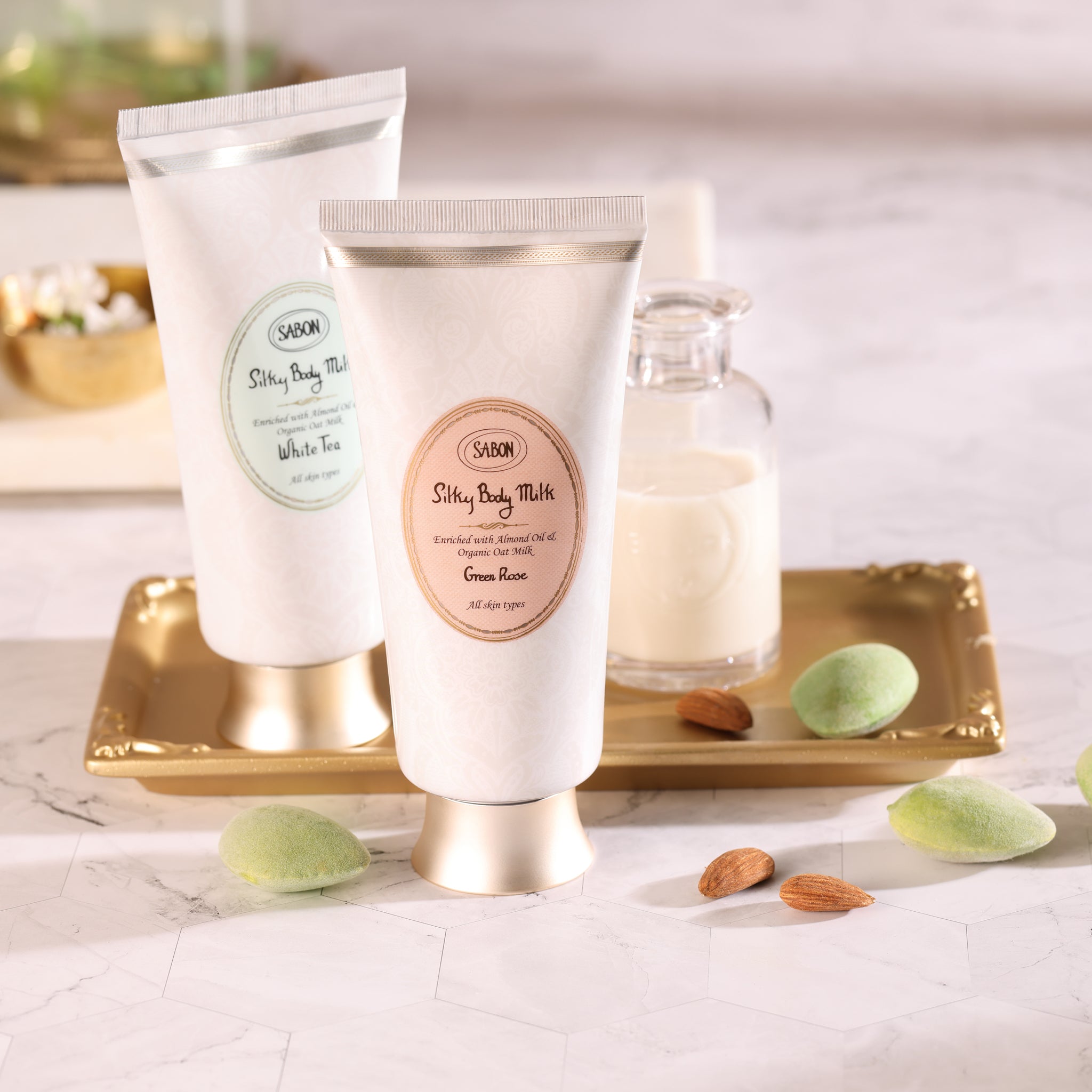 Silky Body Milk with White Tea Extract - 200mL Hydrating Lotion for Soft & Glowing Skin - Perfect for Daily Moisturizing & Nighttime Skincare Routine