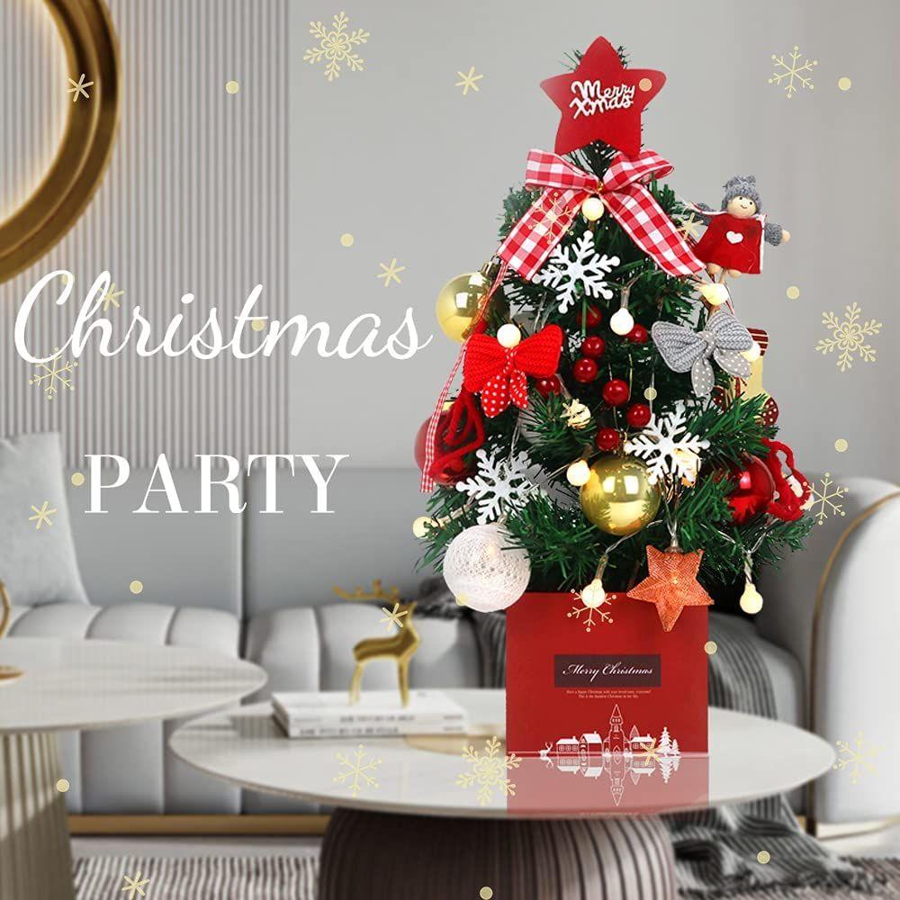 Mini Artificial Christmas Tree for Desktop - Small Holiday Decor for Table, Desk & Countertop - Perfect for Home, Office & Holiday Party Decorations