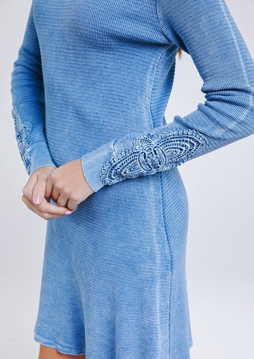 Crochet Cuff Textured Dress - Elegant Boho Chic Women's Summer Maxi Dress for Beach, Wedding & Vacation | Final Sale Clearance