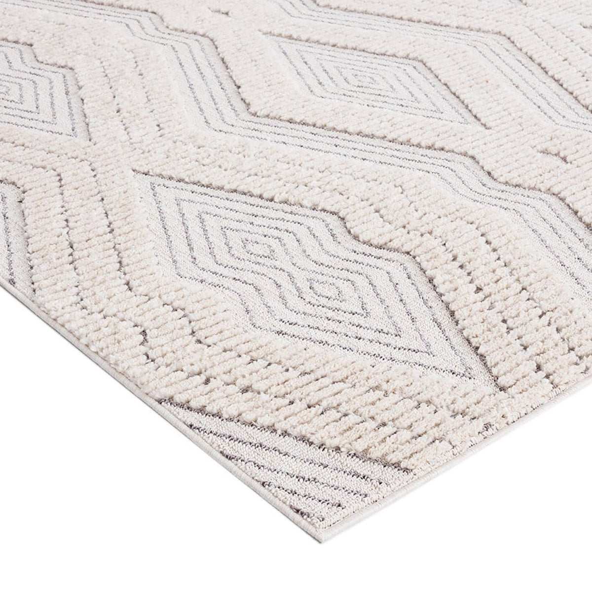 Premium Diamond Runner Rug - Non-Slip Luxury Carpet for Hallway, Bedroom & Living Room - Soft & Durable Home Decor for High Traffic Areas