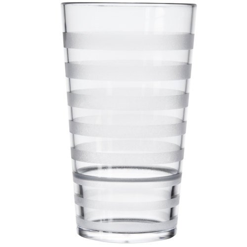 GET SW-1512-CL Orbis 12 oz. Clear SAN Plastic Tumbler - 24/Case | Durable & BPA-Free Drinkware for Restaurants, Cafes, and Outdoor Events
