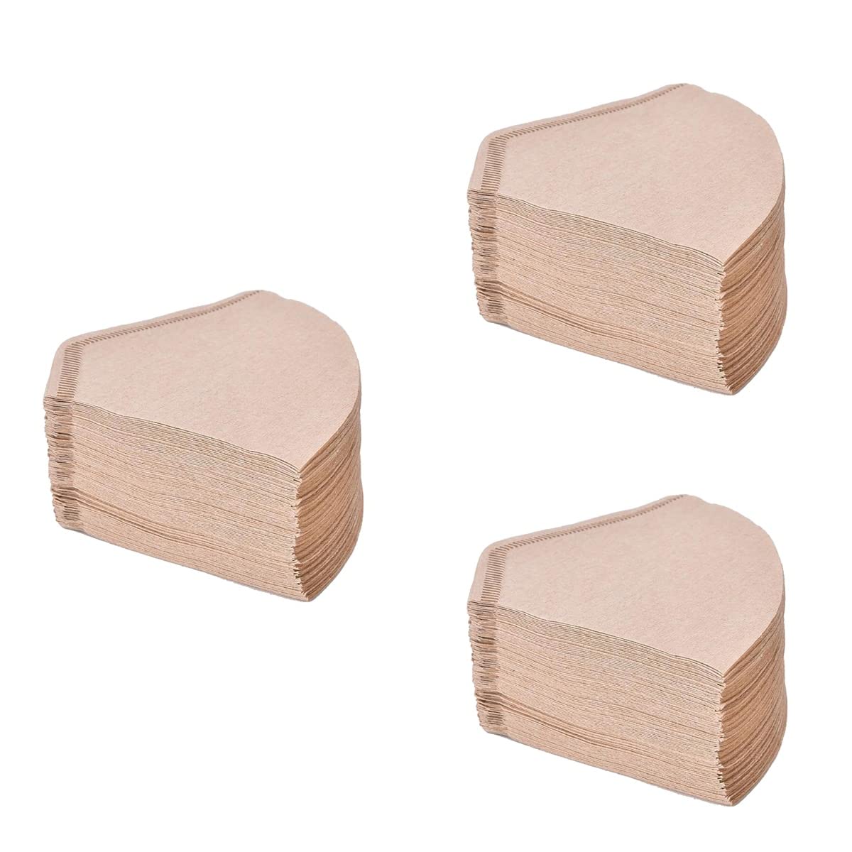 Hemoton 300-Pack Premium Coffee Filters - Compatible with Most Coffee Makers, Drip Machines & French Press - Perfect for Home, Office & Camping Use