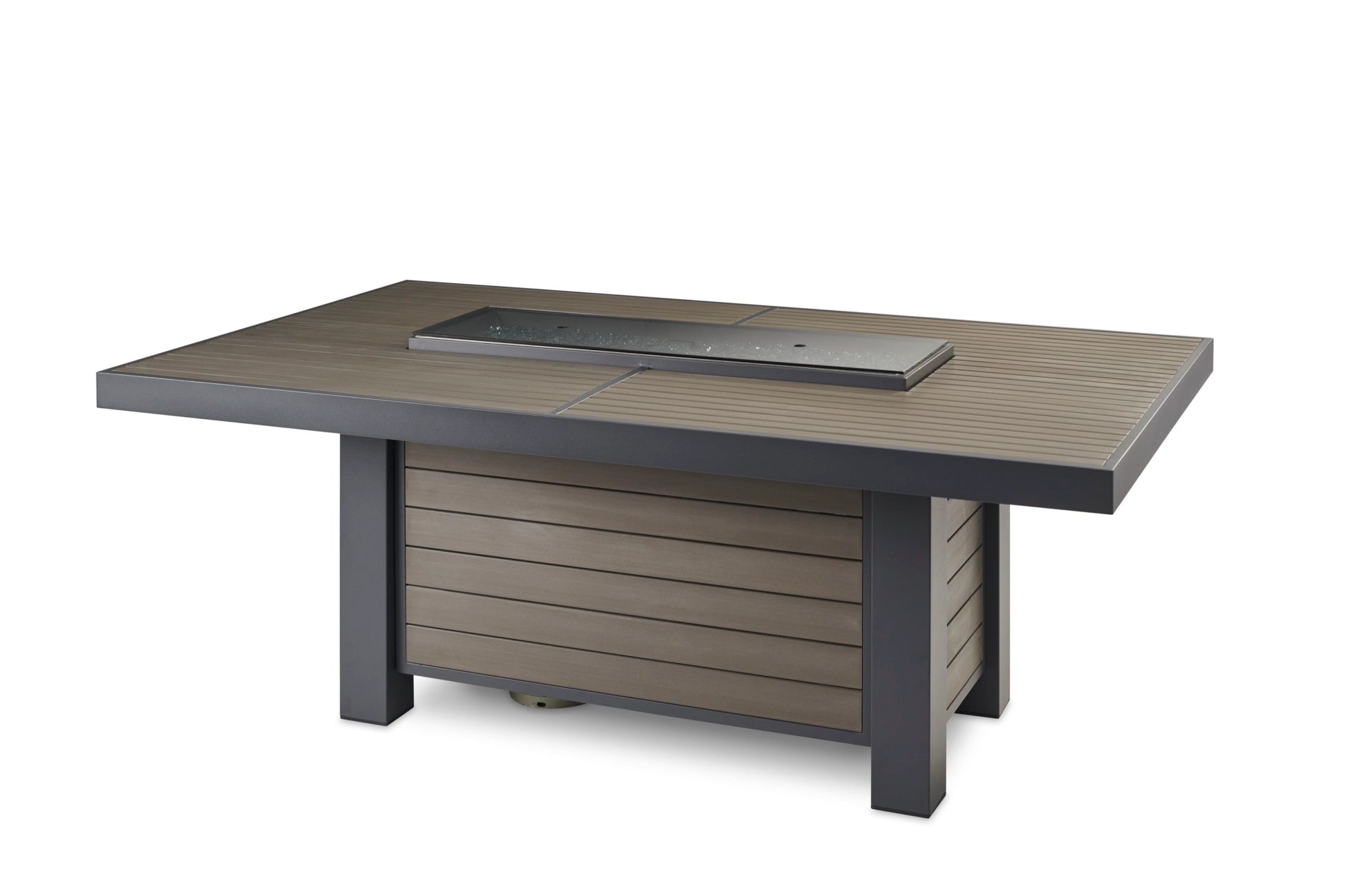 Brooks Dining Height Gas Fire Pit Table - Outdoor Patio Heater for Backyard, Deck, Garden - Perfect for Entertaining & Relaxing