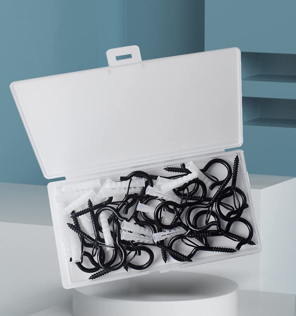 20 Pack Q-Hanger Hooks for Outdoor String Lights - Christmas & New Year Party Decorations, Plant Hangers, Wind Chimes - Durable Safety Buckle Design for Patio, Garden & Backyard Lighting