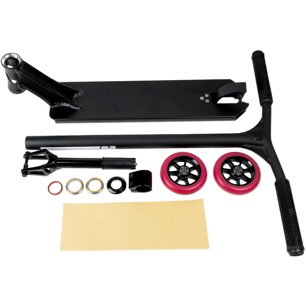 Grit Core Custom Pro Scooter - High Performance Black Kick Scooter for Kids & Adults - Perfect for Commuting, Tricks & Outdoor Fun