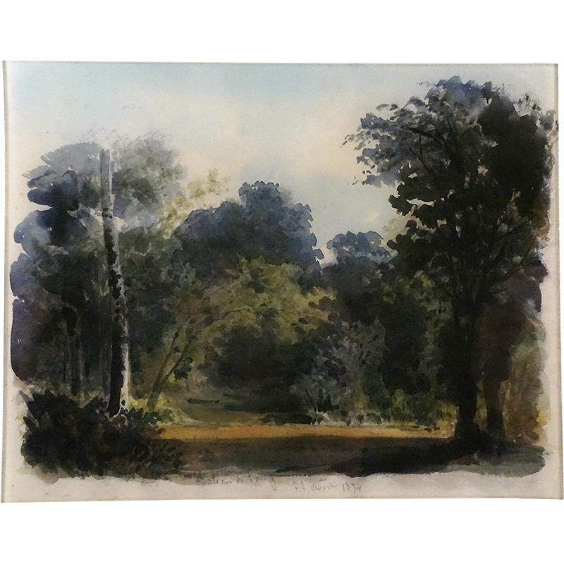 19th Century French Watercolor Painting #3 - Antique Artwork for Home Decor, Office & Gift Giving