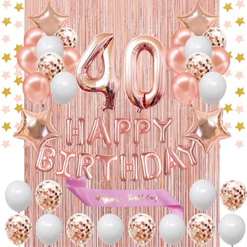 Rose Gold 40th Birthday
