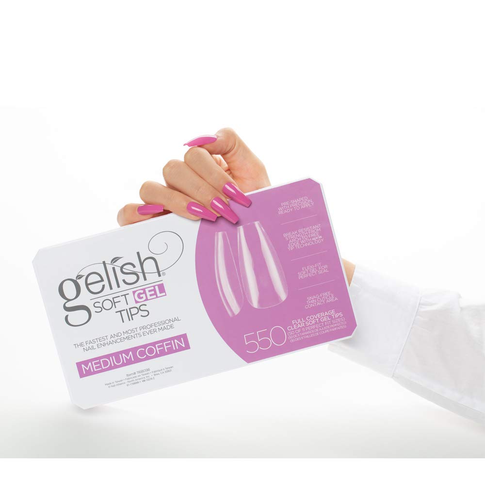 Gelish Soft Gel Nail Polish Kit - Soak Off UV LED Gel Manicure Set for Salon & Home Use, Long Lasting & Chip Resistant, Perfect for Nail Art & DIY Manicures