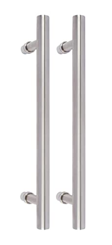Delaney BD0461 15-3/4 Inch Back to Back Barn Door Bar Pull - Matte Black Cabinet Handle for Modern Farmhouse Kitchen & Bathroom Hardware