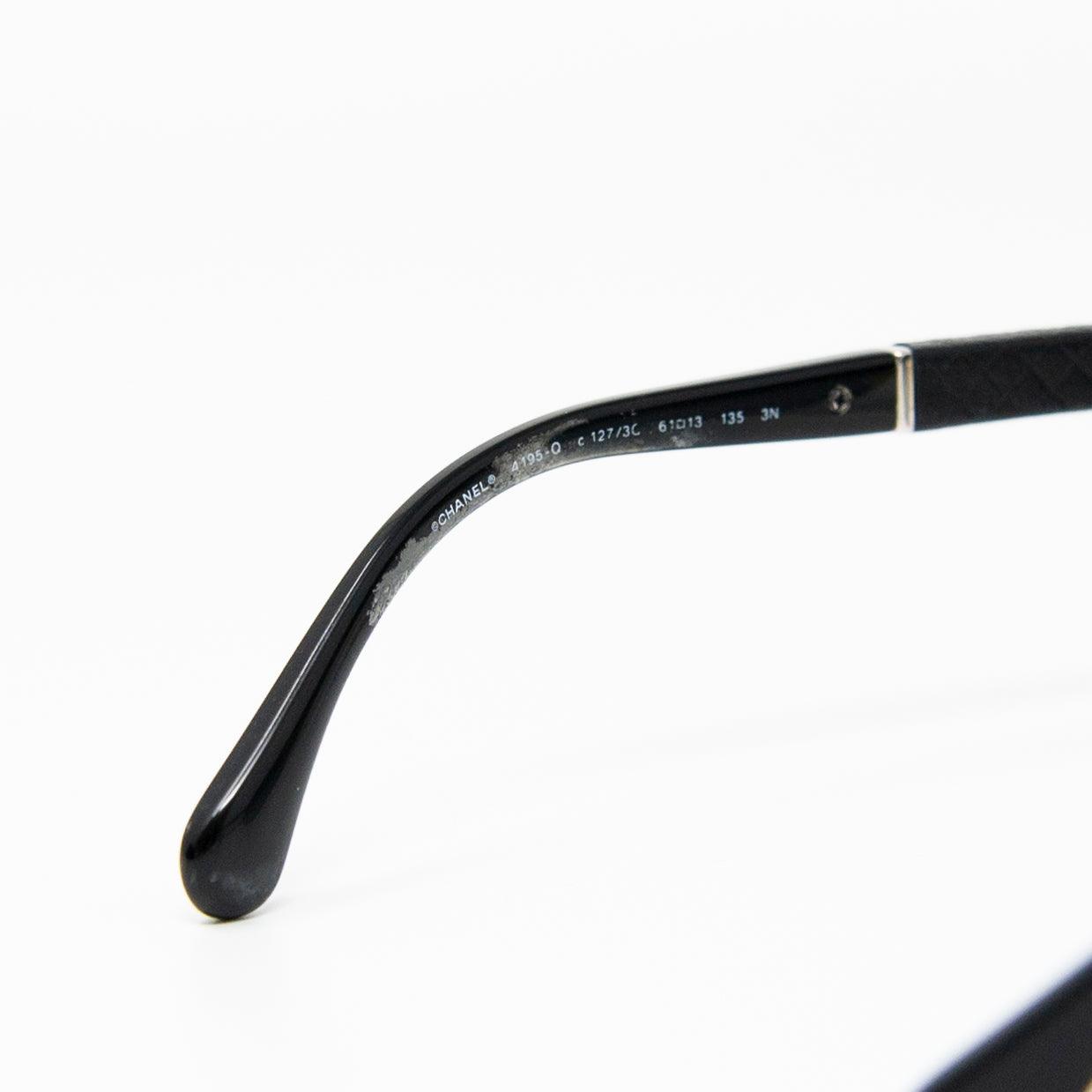 Chanel Black Aviator Sunglasses for Women - Luxury Designer Pilot Shades with UV Protection - Perfect for Driving, Travel & Fashion Accessories