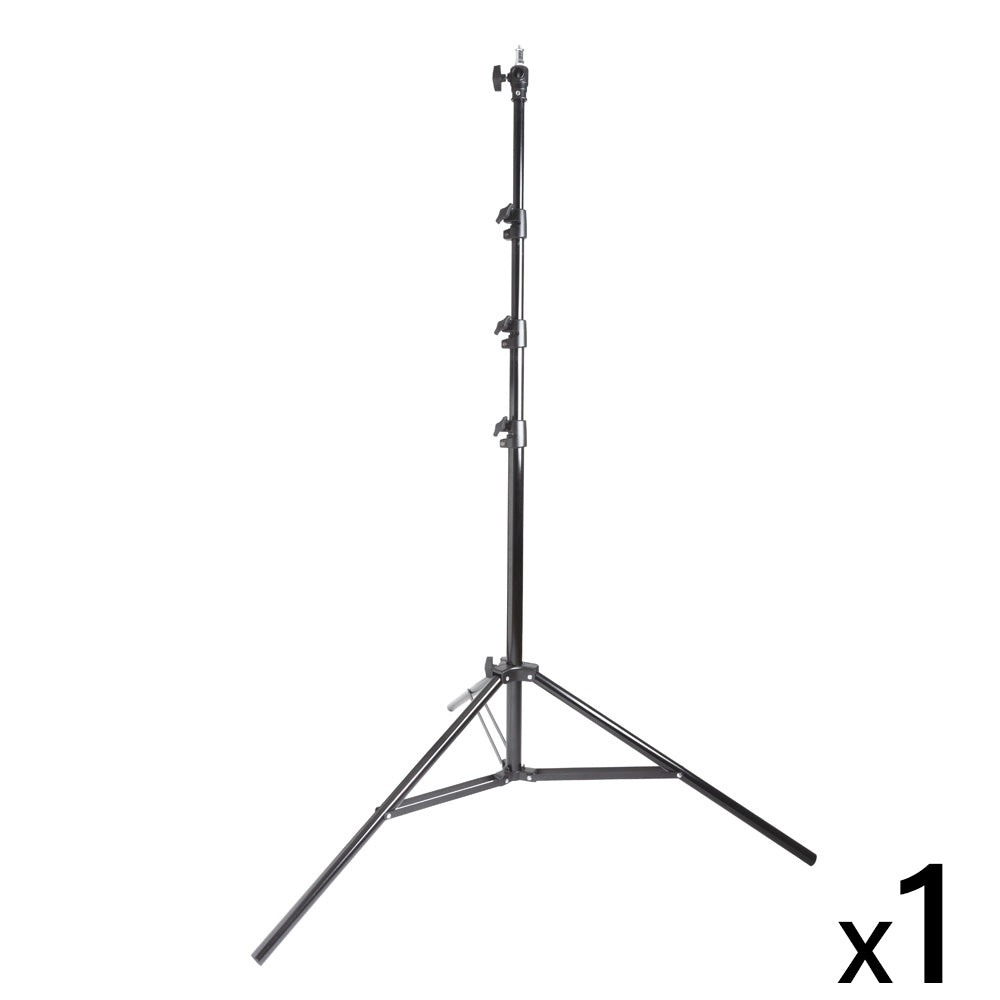 240cm 4-Section Air Cushioned Light Stand with Interchangeable Spigot Mount - Professional Photography & Video Studio Equipment for Softbox, Umbrella & Ring Light Setup