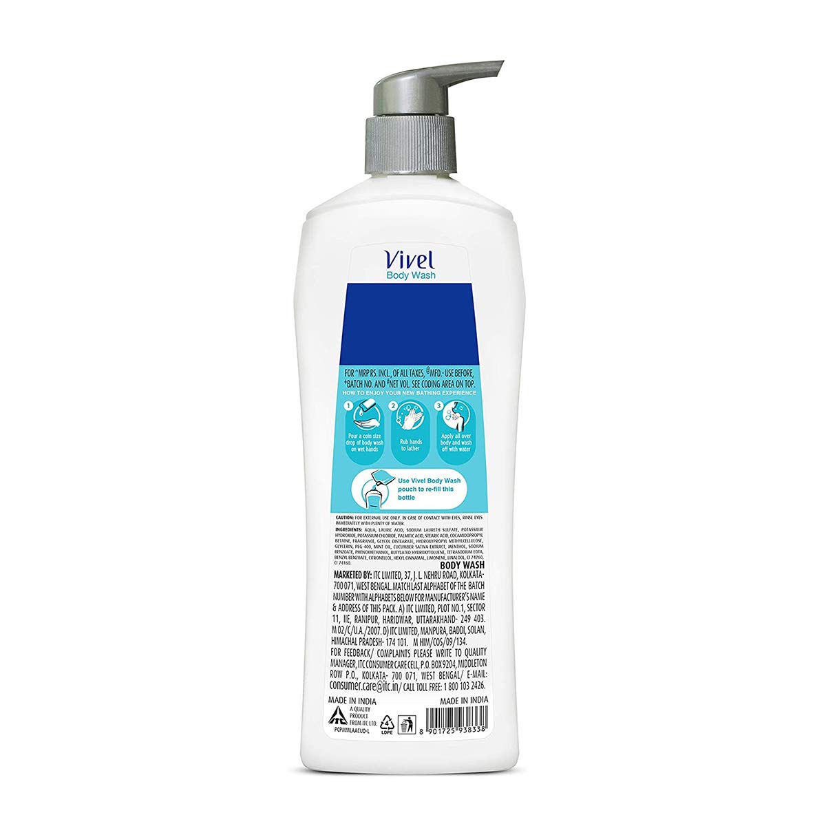 Vivel Cool Mint Bathing Soap with Menthol - Refreshing Body Wash for Soft Skin | Cooling Fragrance Combo Pack (4x150g Soap + 500ml Mint Cucumber Shower Crème) | Ideal for Morning Refreshment & Post-Workout Shower | Unisex Skincare for Men & Women