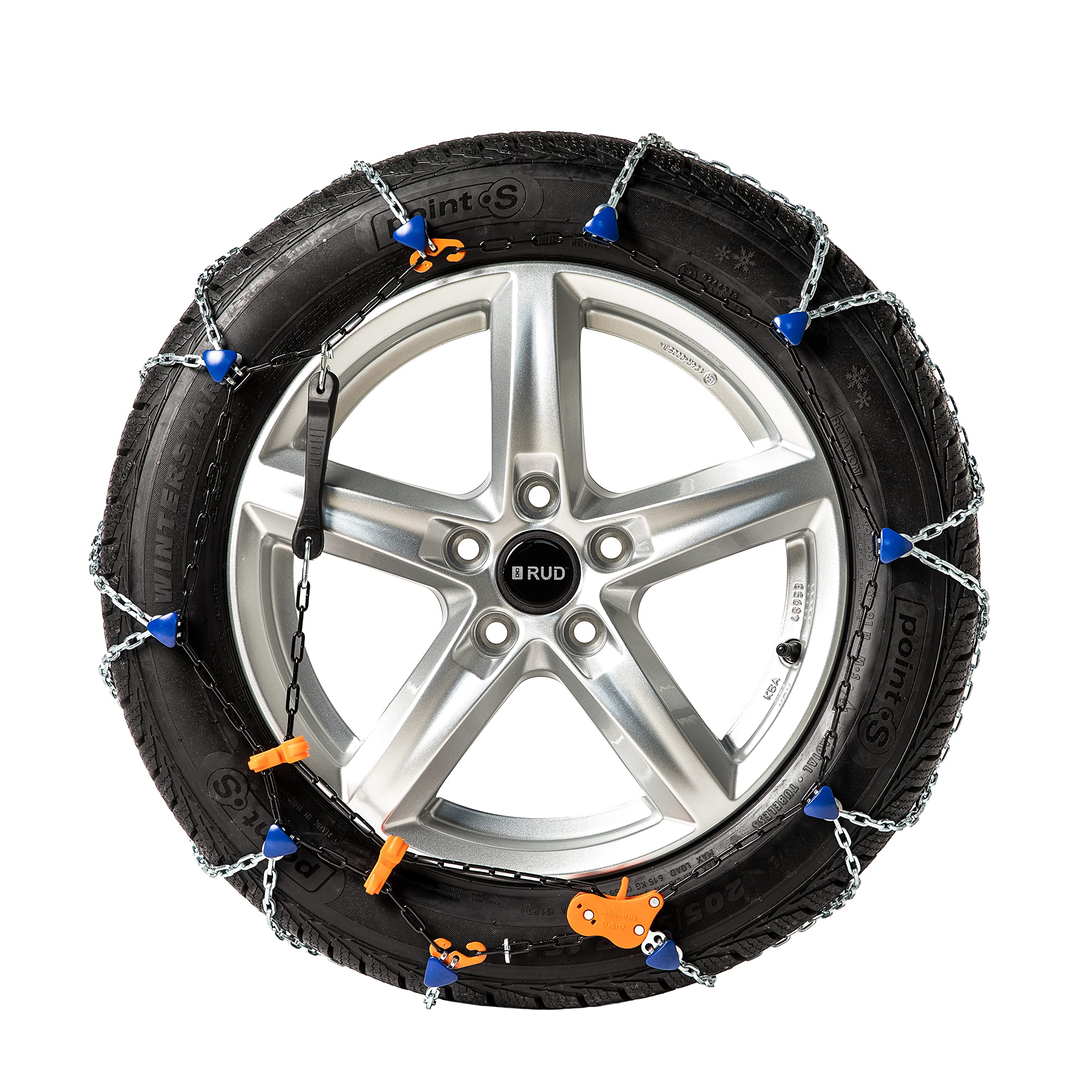 Snow Chains for Cars - Heavy Duty 4025 Cable Tire Chains Set of 2 - Winter Traction for Snow & Ice - Perfect for SUVs, Trucks & Sedans in Mountain Roads & Icy Conditions