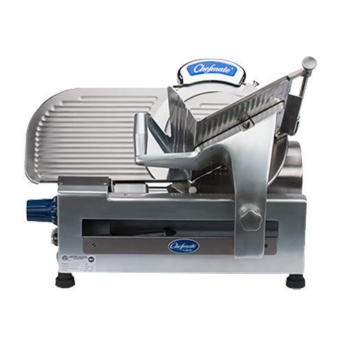 Globe Chefmate GC512 Medium Duty Manual Slicer - 12 Inch Stainless Steel Blade for Deli Meats, Cheese & Vegetables | Perfect for Home Kitchens, Delis & Catering Businesses