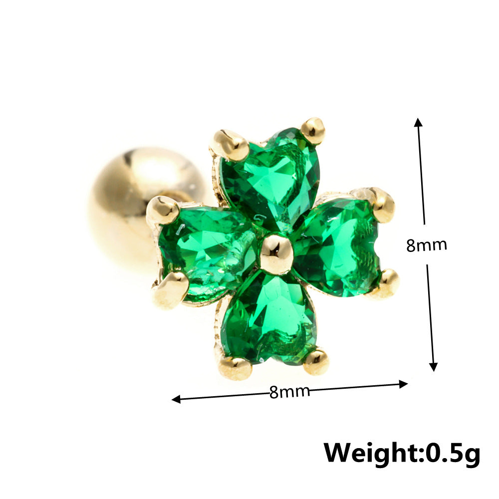 20G Sweet Cartilage Bow Stud Barbell Earrings for Women - Dainty 14K Gold Plated Body Jewelry | EGD0262 | Perfect for Everyday Wear, Parties & Gifts