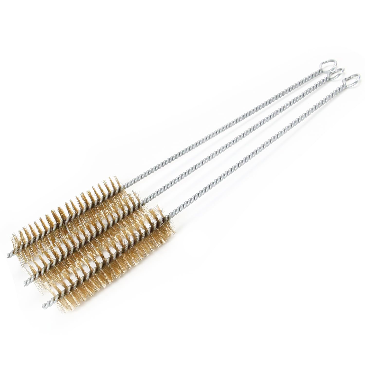 Utoolmart Copper Wire Cleaning Brush Set - 3pcs Spiral Power Tube Brushes for Bottles & Tubes (1.0-inch Diameter, 12-inch Length) - Perfect for Home Brewing, HVAC Cleaning & Plumbing Maintenance