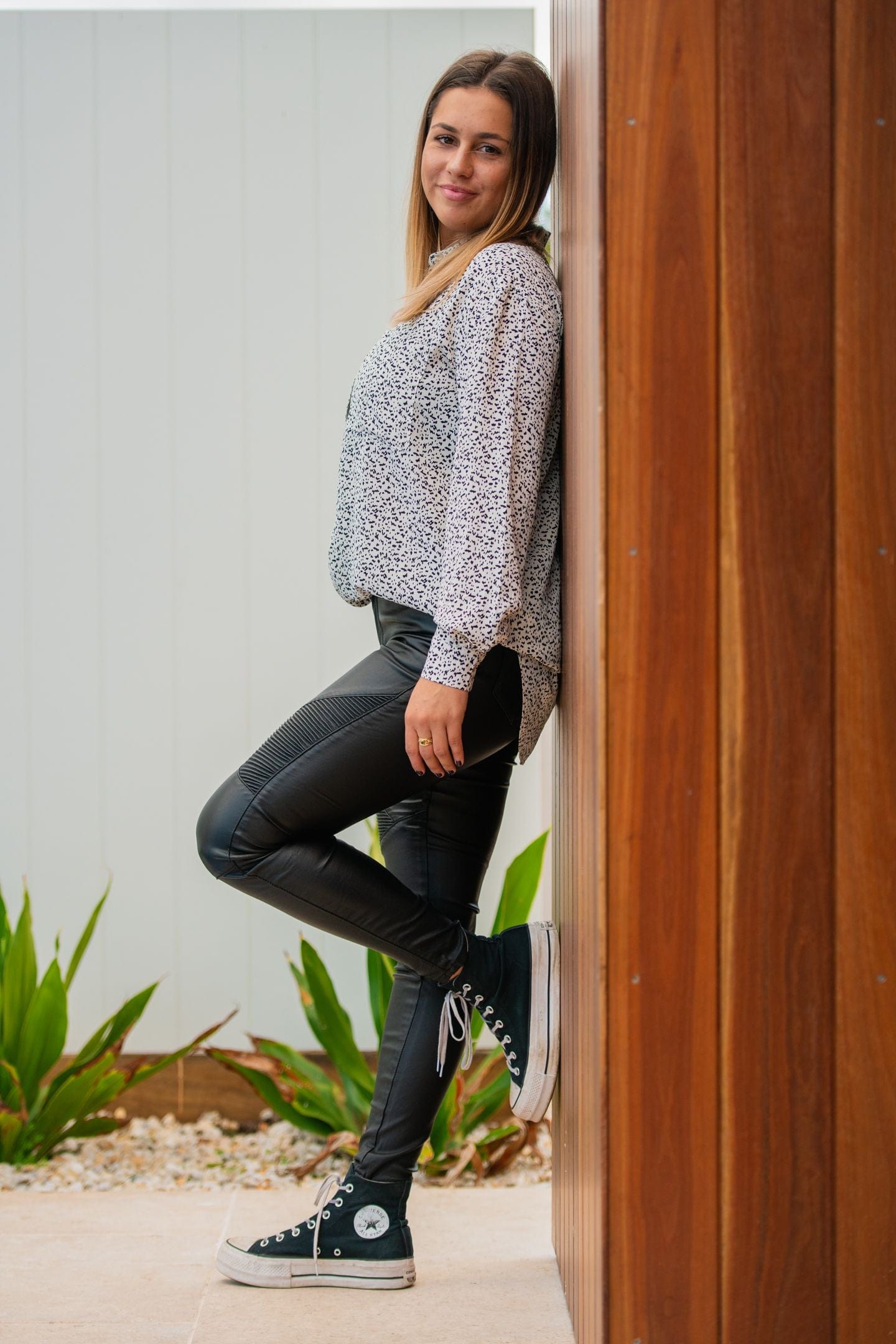 Country Denim Australia Black Ribbed Wax Skinny Jeans for Women - Full Length Stretch Denim Pants for Casual Wear & Night Out
