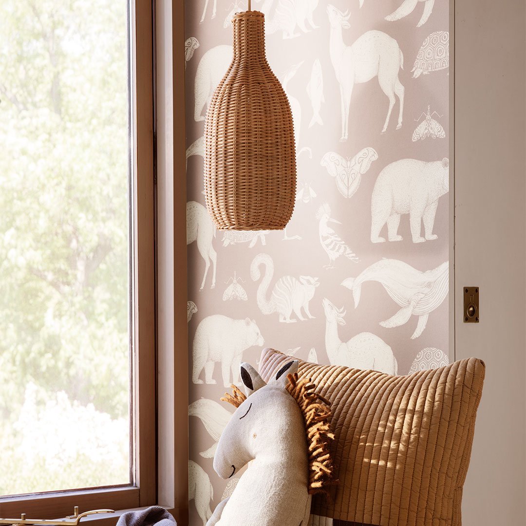 Handwoven Braided Rattan Bottle Lamp Shade - Boho Chic Home Decor for Living Room, Bedroom, or Patio Lighting
