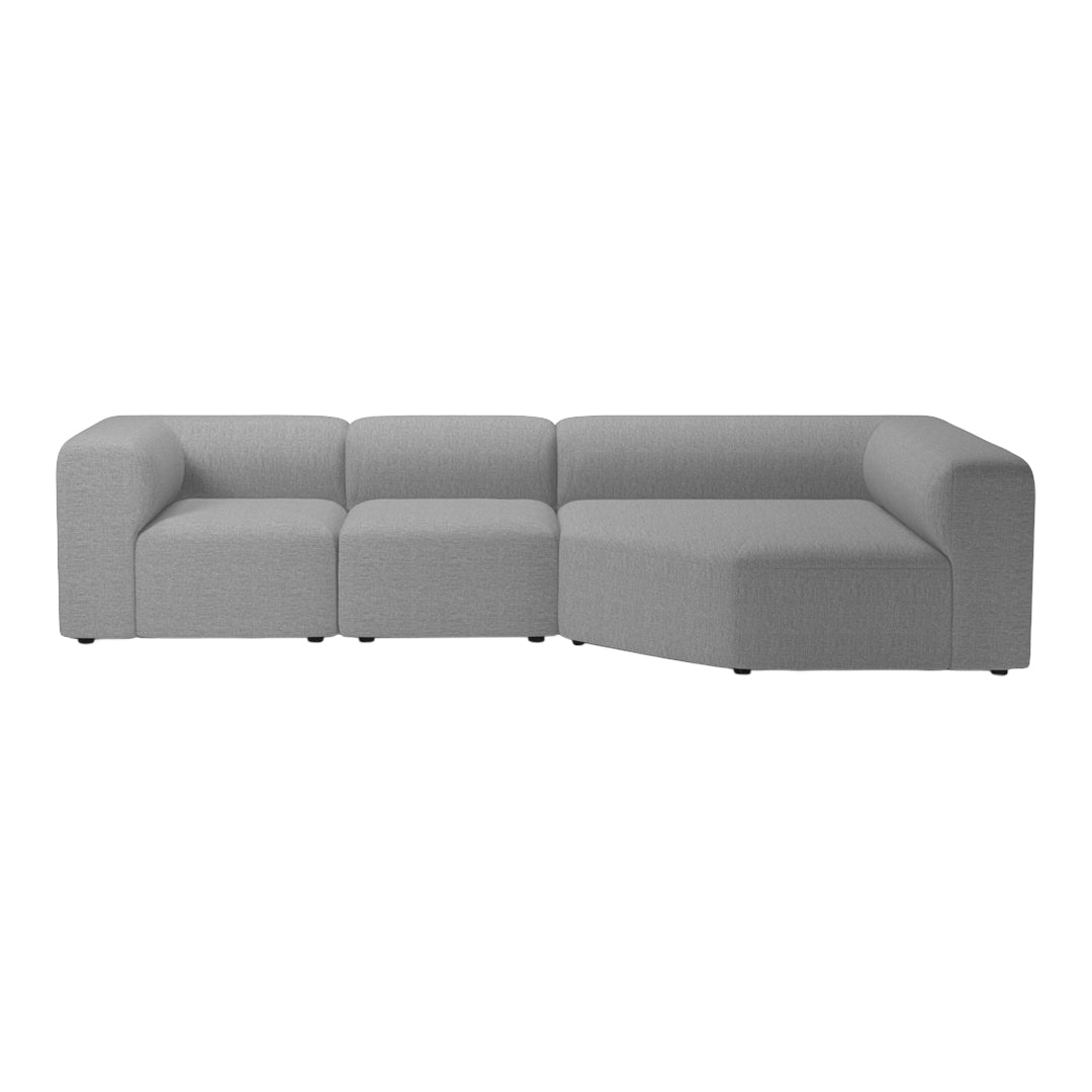Angle 3-Seater Corner Sofa with Large Chaise - Modern L-Shaped Sectional Couch for Living Room, Lounge & Family Room