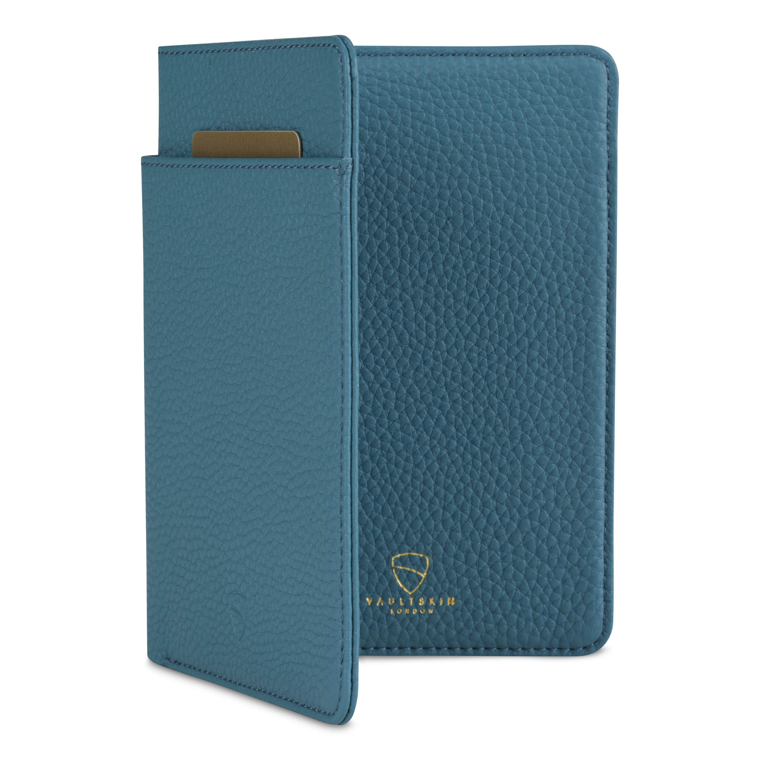 Vaultskin KENSINGTON RFID Blocking Leather Passport Holder & Vaccine Card Case - Travel Wallet for Men and Women - Perfect for Airports, Cruises, and International Trips