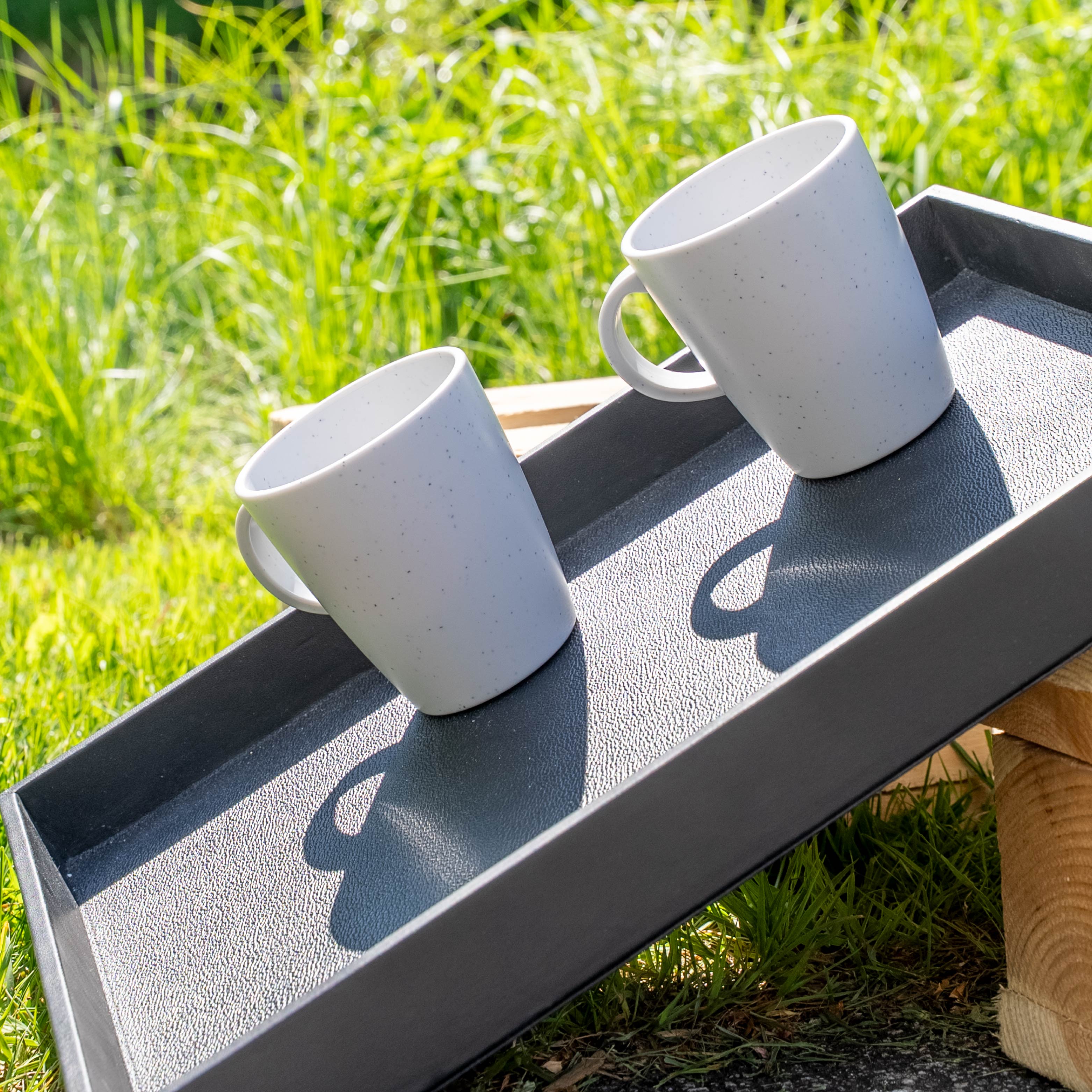 Premium Dolomite White Magnetic Plastic Cups - Perfect for Office, Home, and Outdoor Use