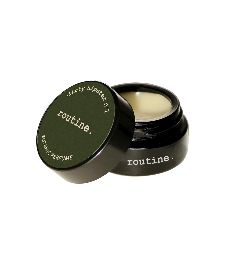 Dirty Hipster No. 1 Vegan Botanical Perfume Balm - Natural Scented Solid Perfume for Women & Men - Perfect for Daily Wear, Travel & On-the-Go Fragrance