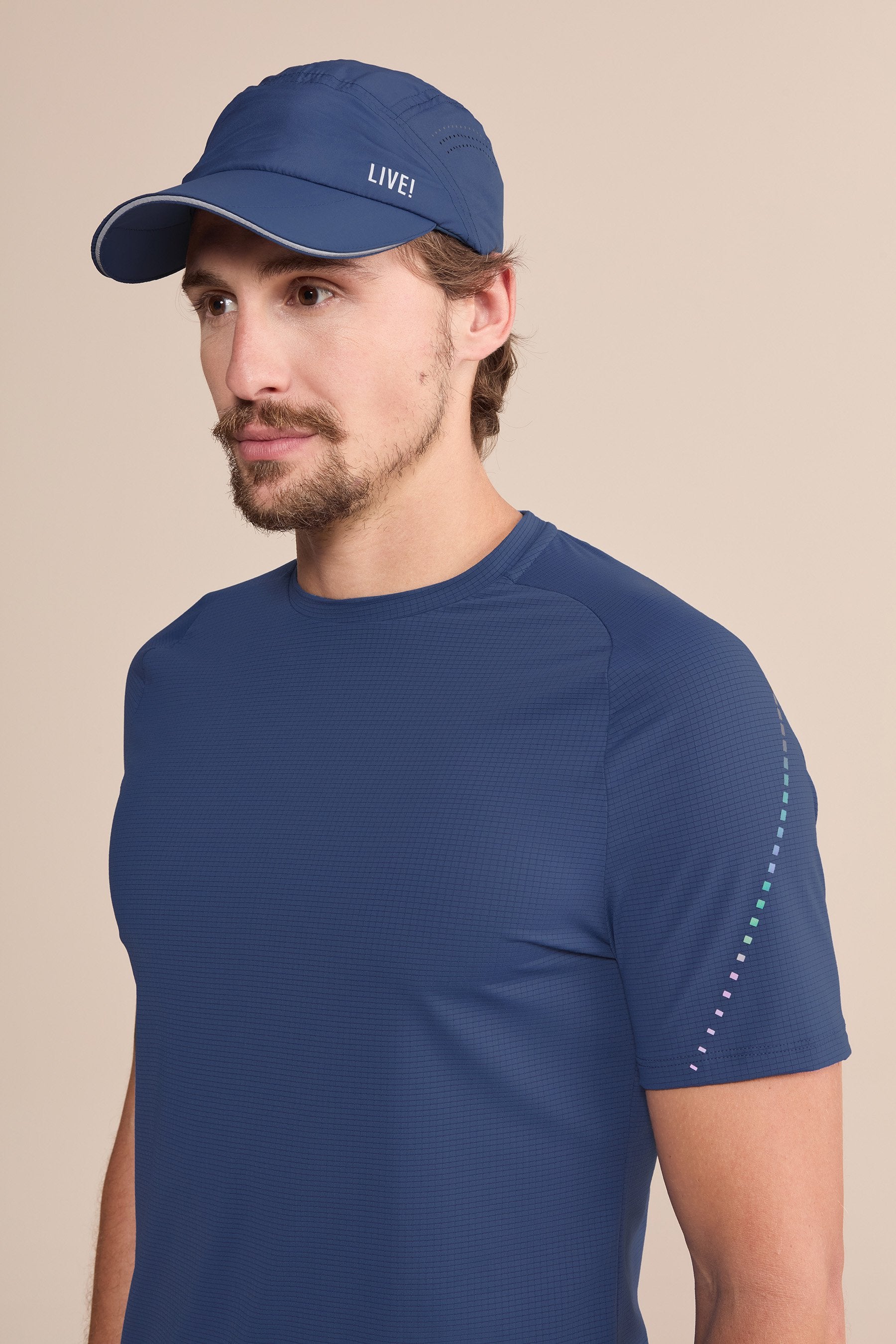 Fit Raglan Reflex Men's T-Shirt - Comfortable Athletic Tee for Gym, Running & Casual Wear | Breathable Cotton Blend