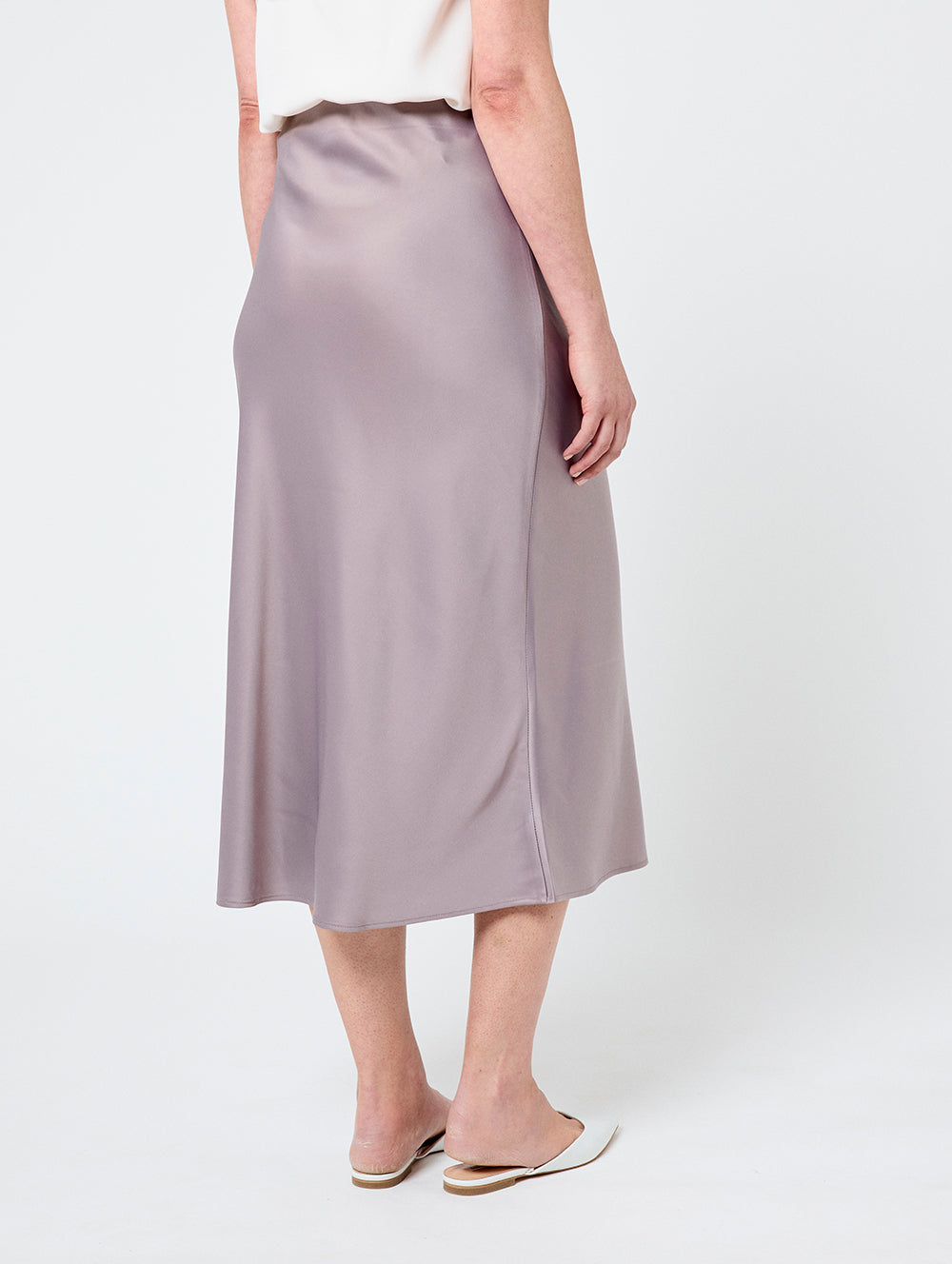Luxury Satin Skirt for Women - Elegant High Waist A-Line Midi Skirt - Perfect for Parties, Weddings & Evening Events