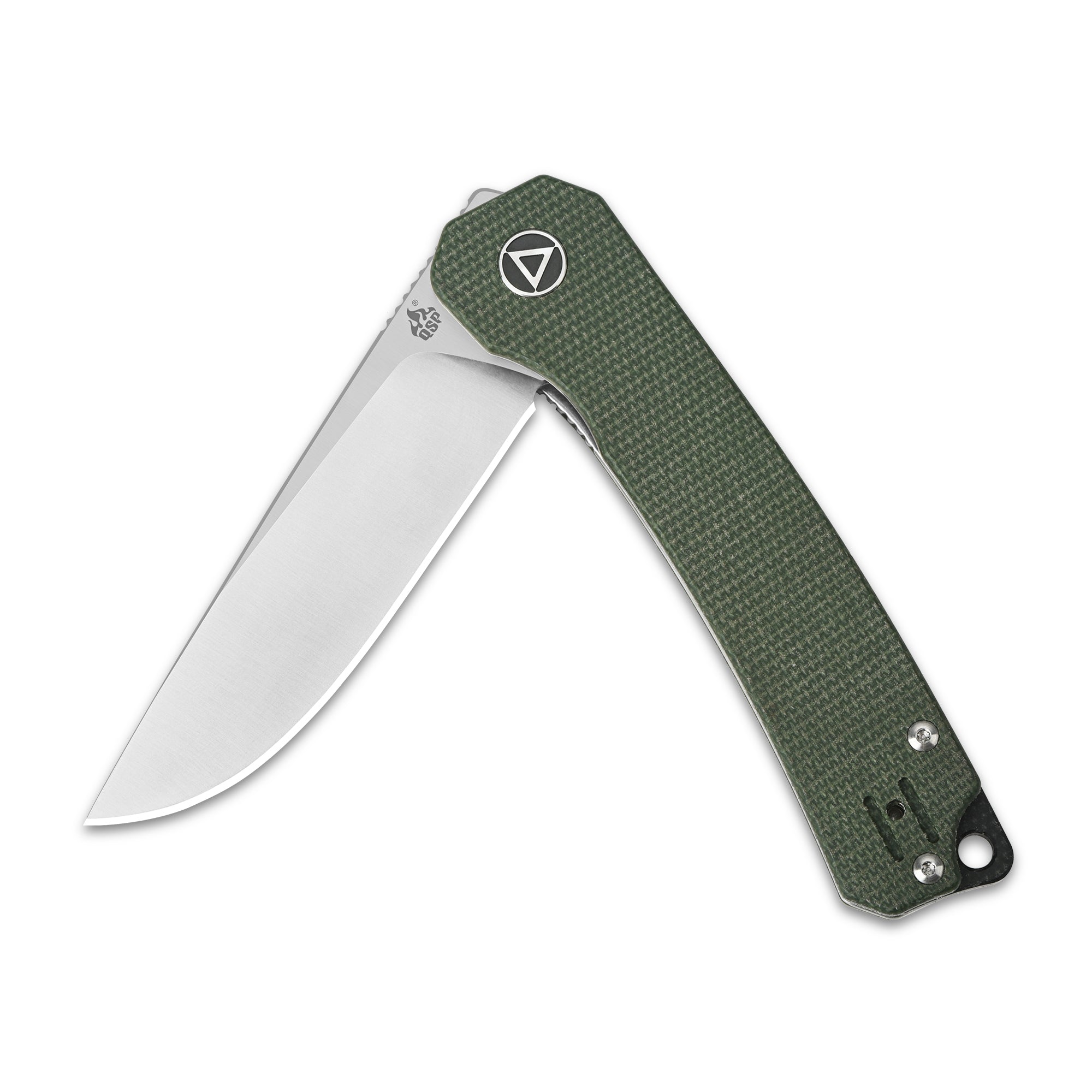 QSP Osprey Liner Lock Folding Pocket Knife - 14C28N Stainless Steel Blade with Micarta Handle - Perfect for Camping, Hiking & Everyday Carry (EDC)