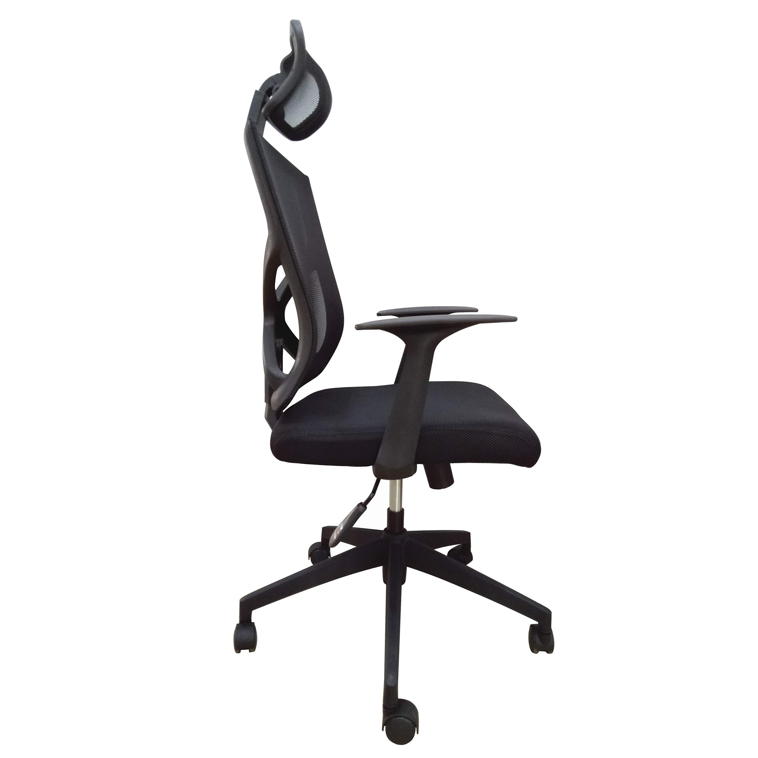2xhome High Back Mesh Office Chair with Adjustable Headrest & Lumbar Support - for Home & Executive Workspaces
