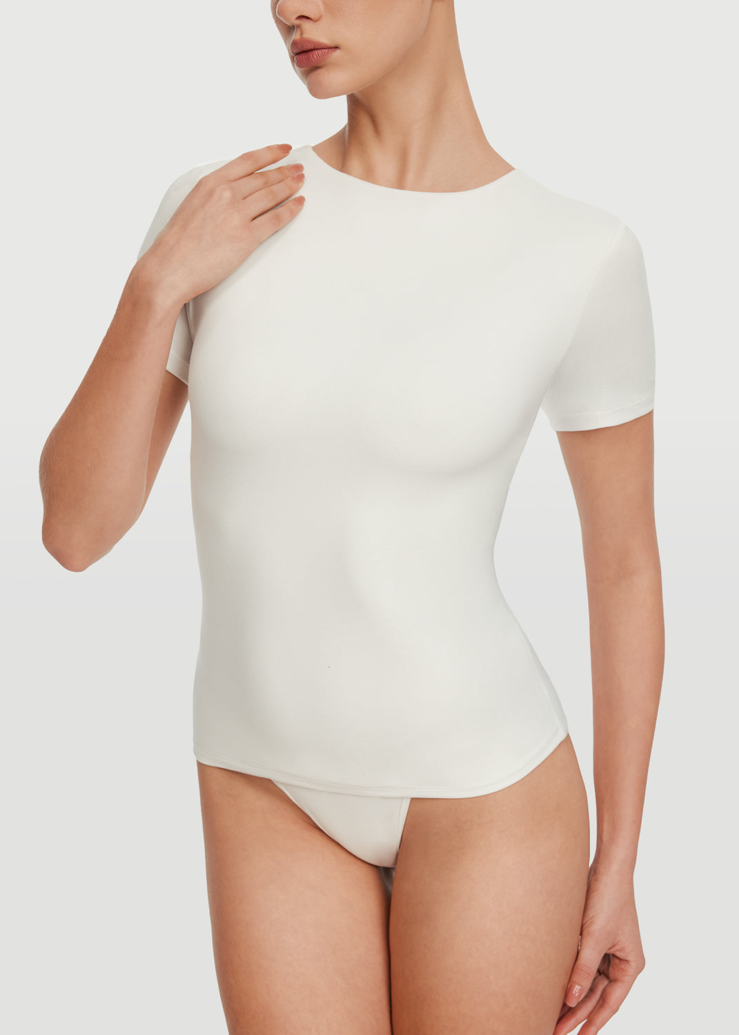 Women's Casual Short Sleeve Crew Neck T-Shirt - Soft Cotton Basic Tee for Everyday Wear, Workout & Layering