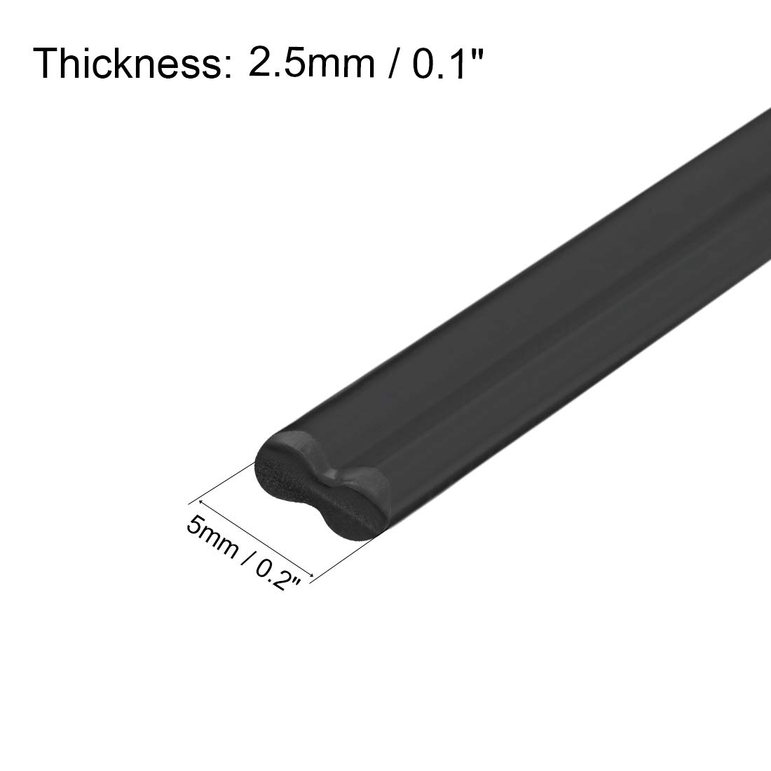 uxcell 3/16-inch Black ABS Plastic Welding Rods for Hot Air Gun - 3.3ft Length - Perfect for Automotive, Plumbing & DIY Repairs