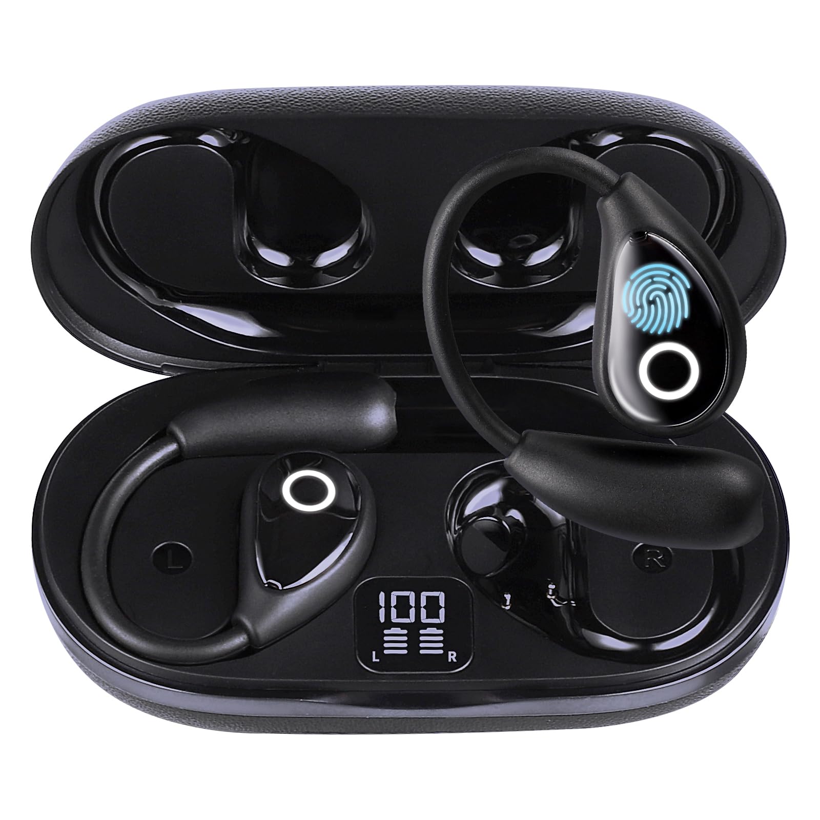 3-in-1 Language Translation Earbuds - Real-Time 144 Languages Translator Device for iOS & Android | Perfect for Travel, Business Meetings & Language Learning (Black)