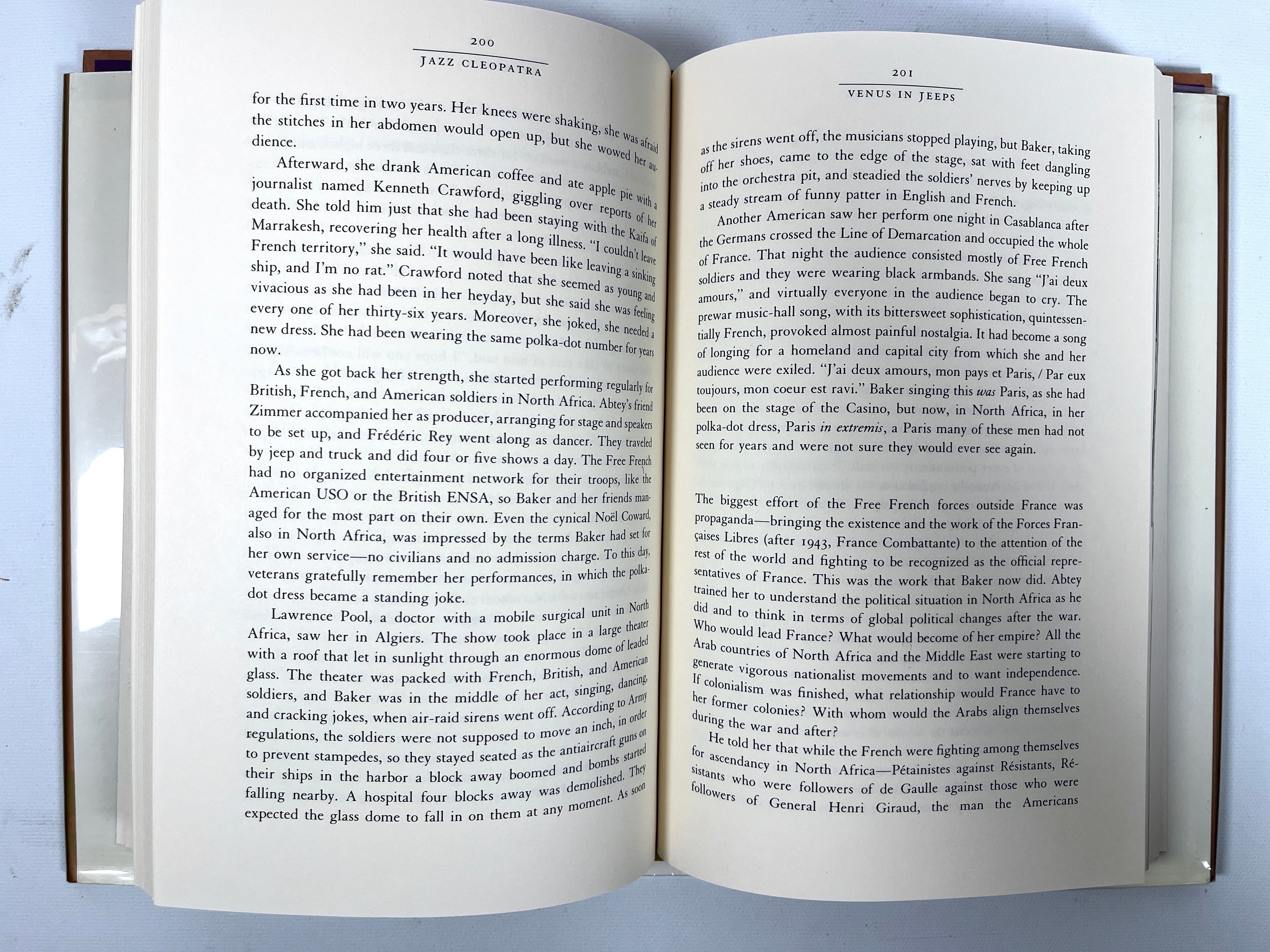 Jazz Cleopatra: Josephine Baker in Her Time by Phyllis Rose - First Edition Hardcover 1989 (Near Fine with Dust Jacket) - Vintage Biography Book for Music & History Lovers