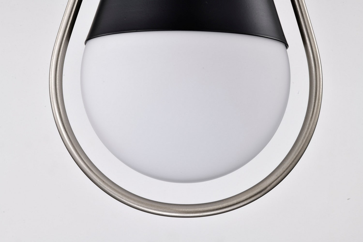 Admiral 7-Inch Modern Pendant Light Fixture - Matte Black & Brushed Nickel Finish - Perfect for Kitchen Island, Dining Room, or Entryway Lighting