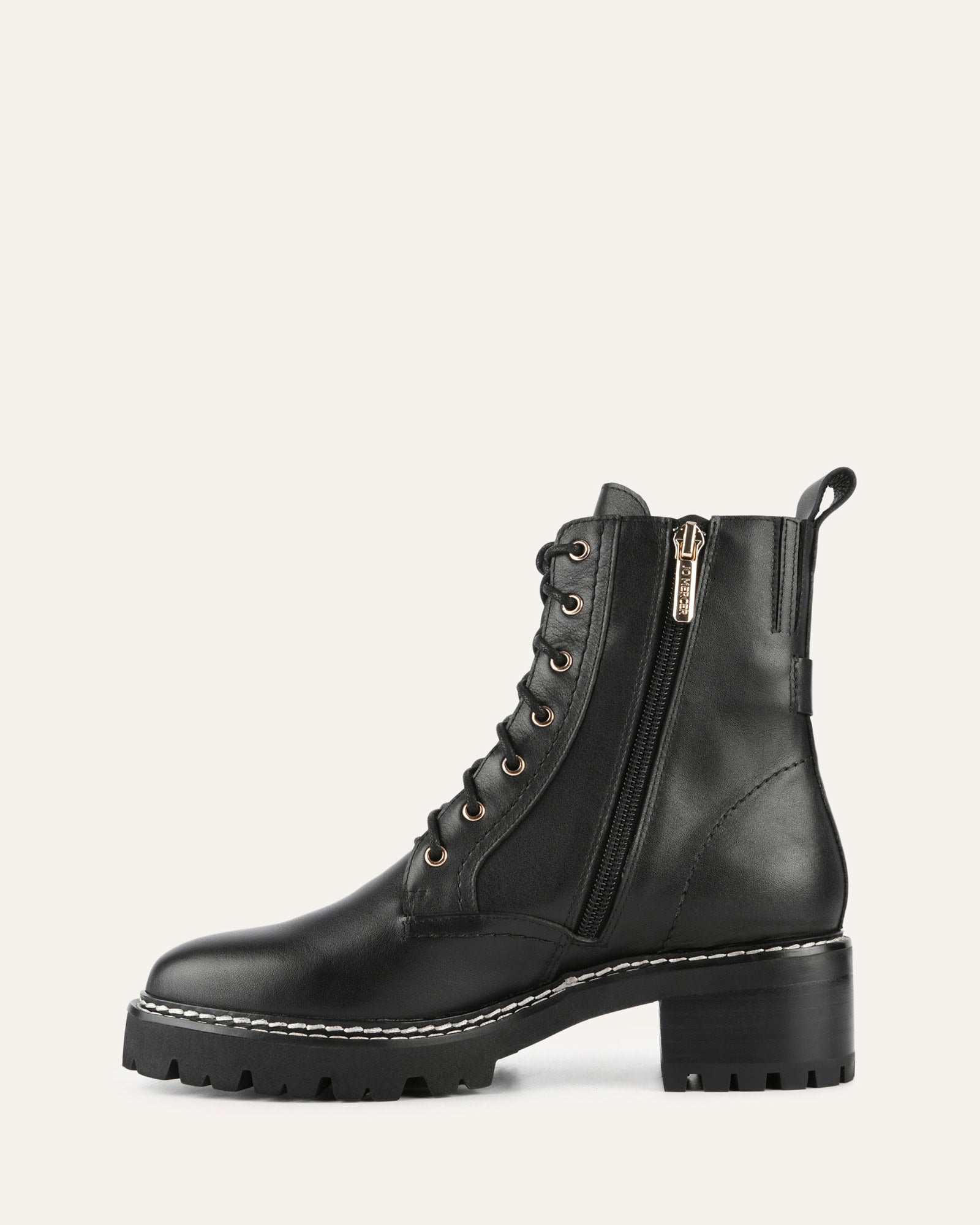 KODA Women's Flat Ankle Boots Black Leather - Comfortable Casual Shoes for Everyday Wear, Office & Outings