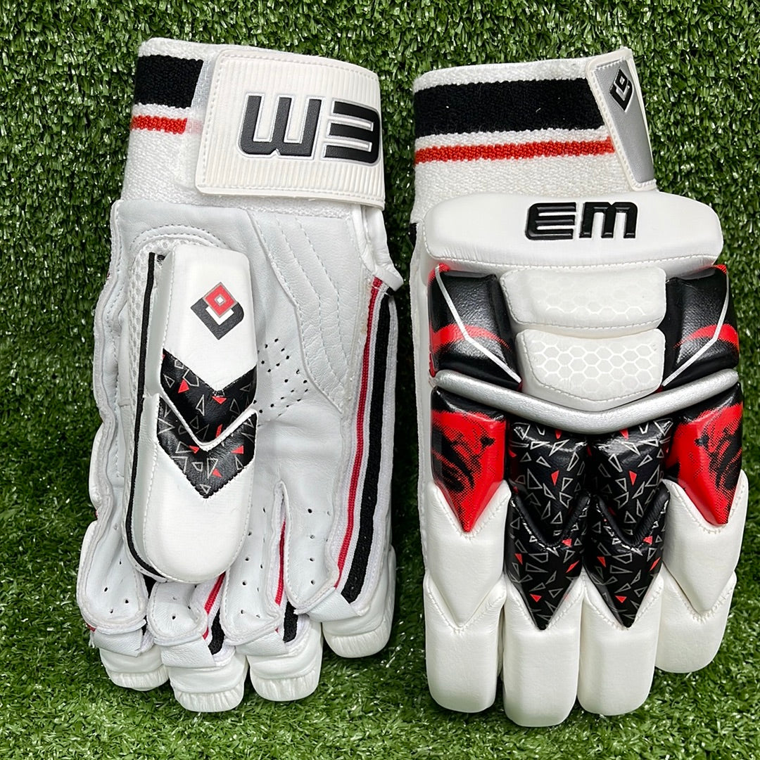 EM Quantum 2.0 Cricket Batting Gloves for Adults - Premium Leather Protection & Comfort - Perfect for Practice, Matches & Training Sessions
